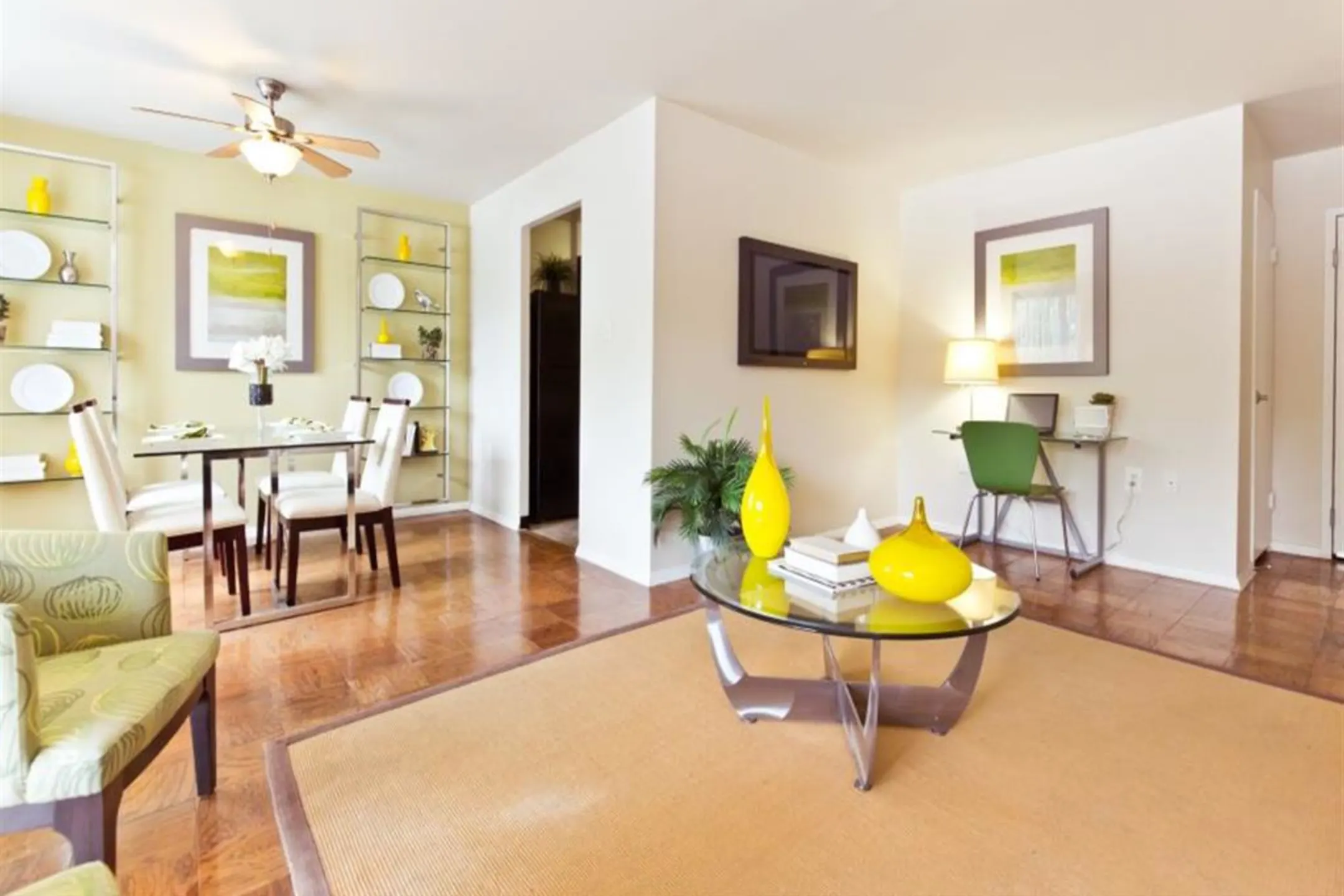 Living Room - Serrano Apartments - Arlington, VA