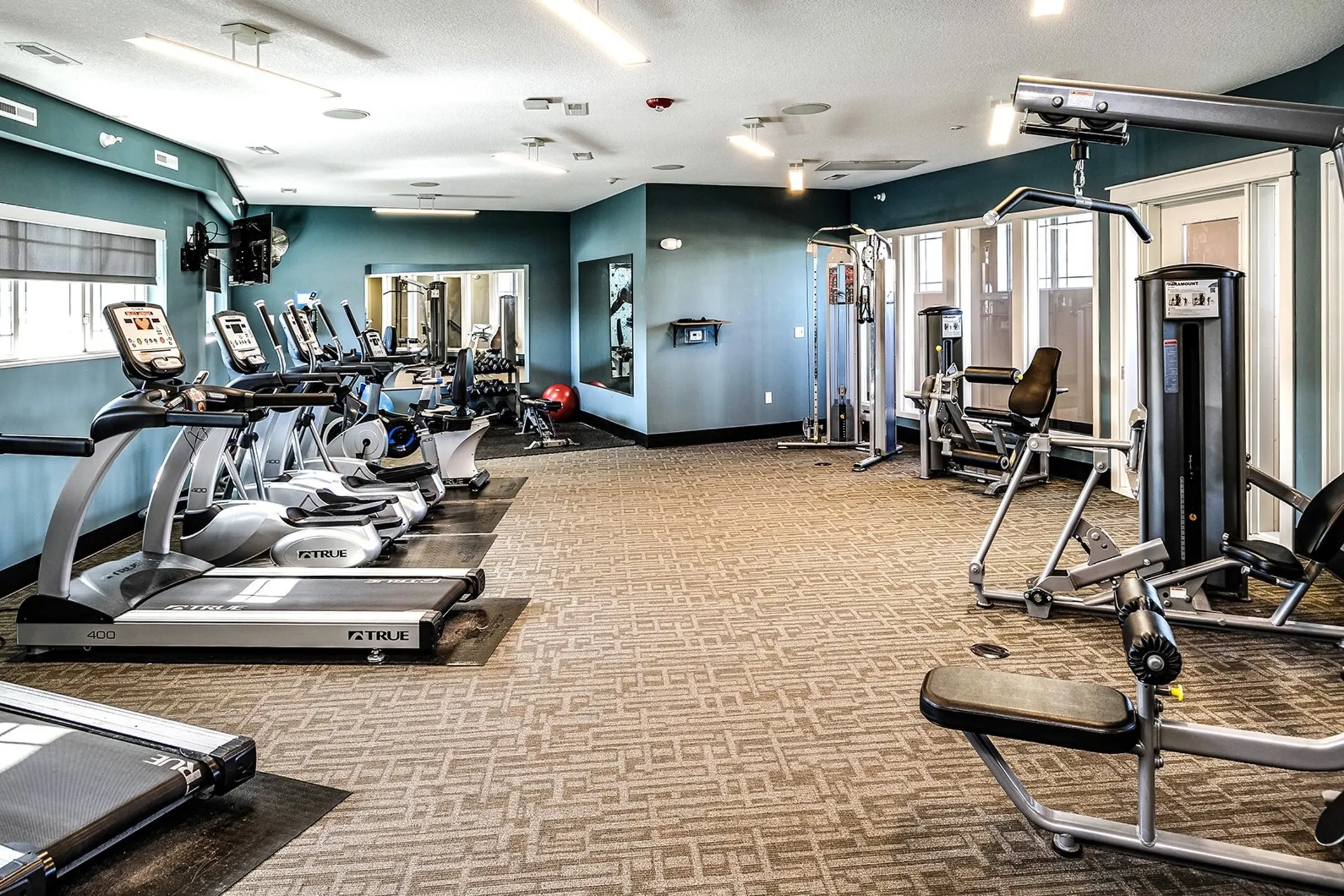 Fitness Weight Room - The Sterling at Prairie Trail - Ankeny, IA