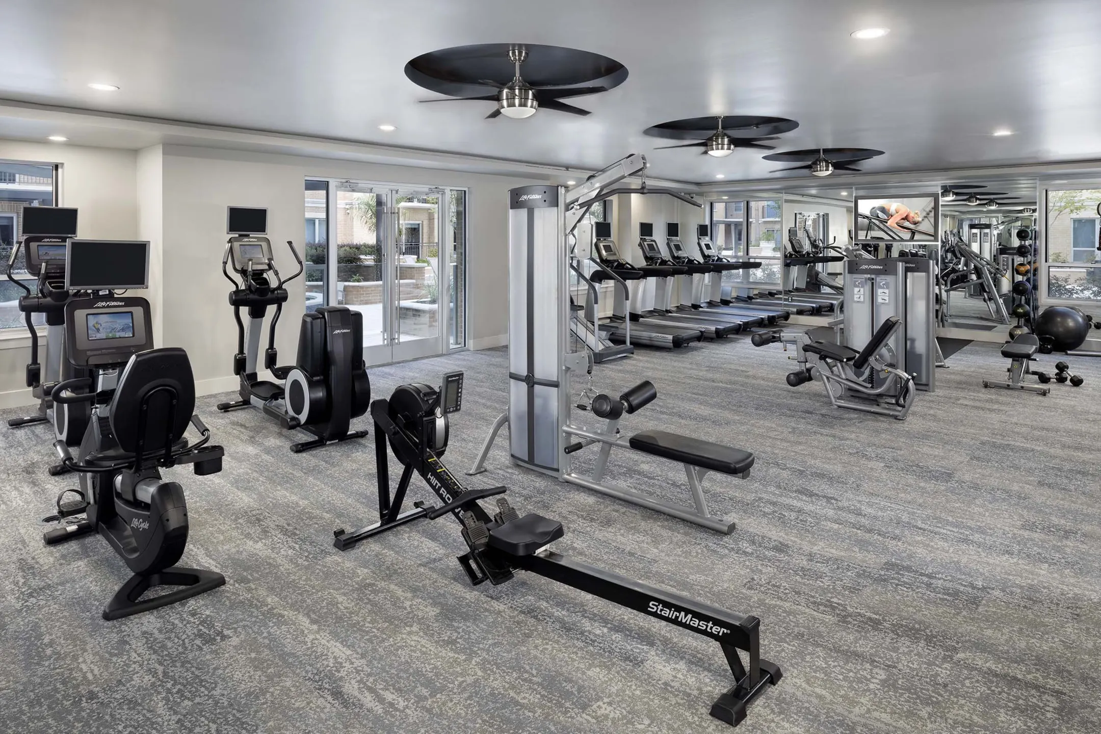 Fitness Weight Room - Camden Highland Village - Houston, TX