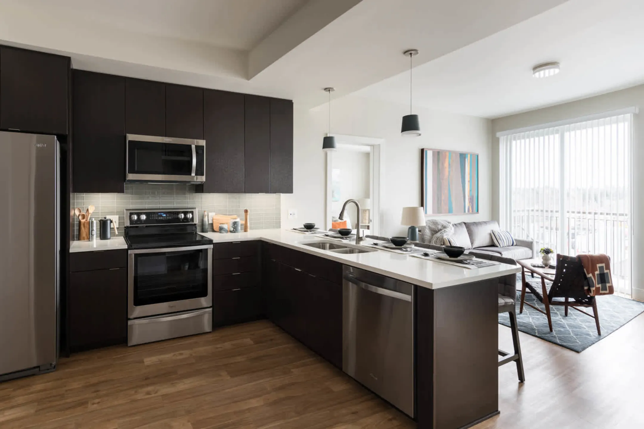 Kitchen - Theo Apartments - Denver, CO