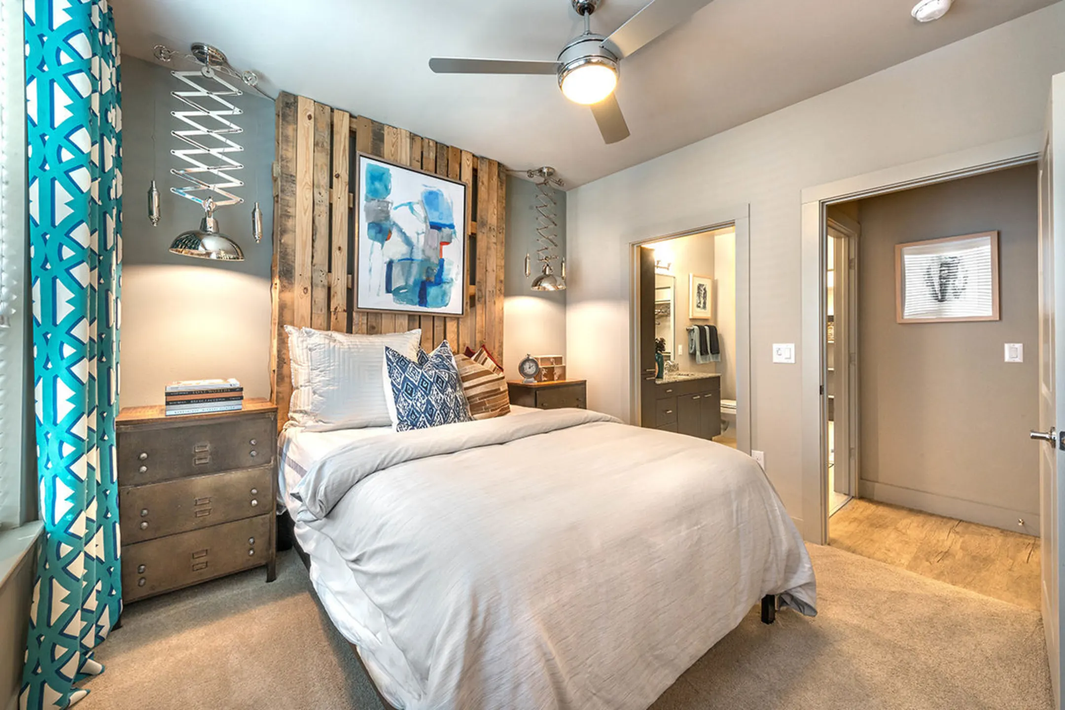 Bedroom - The Lucas Apartments - Dallas, TX