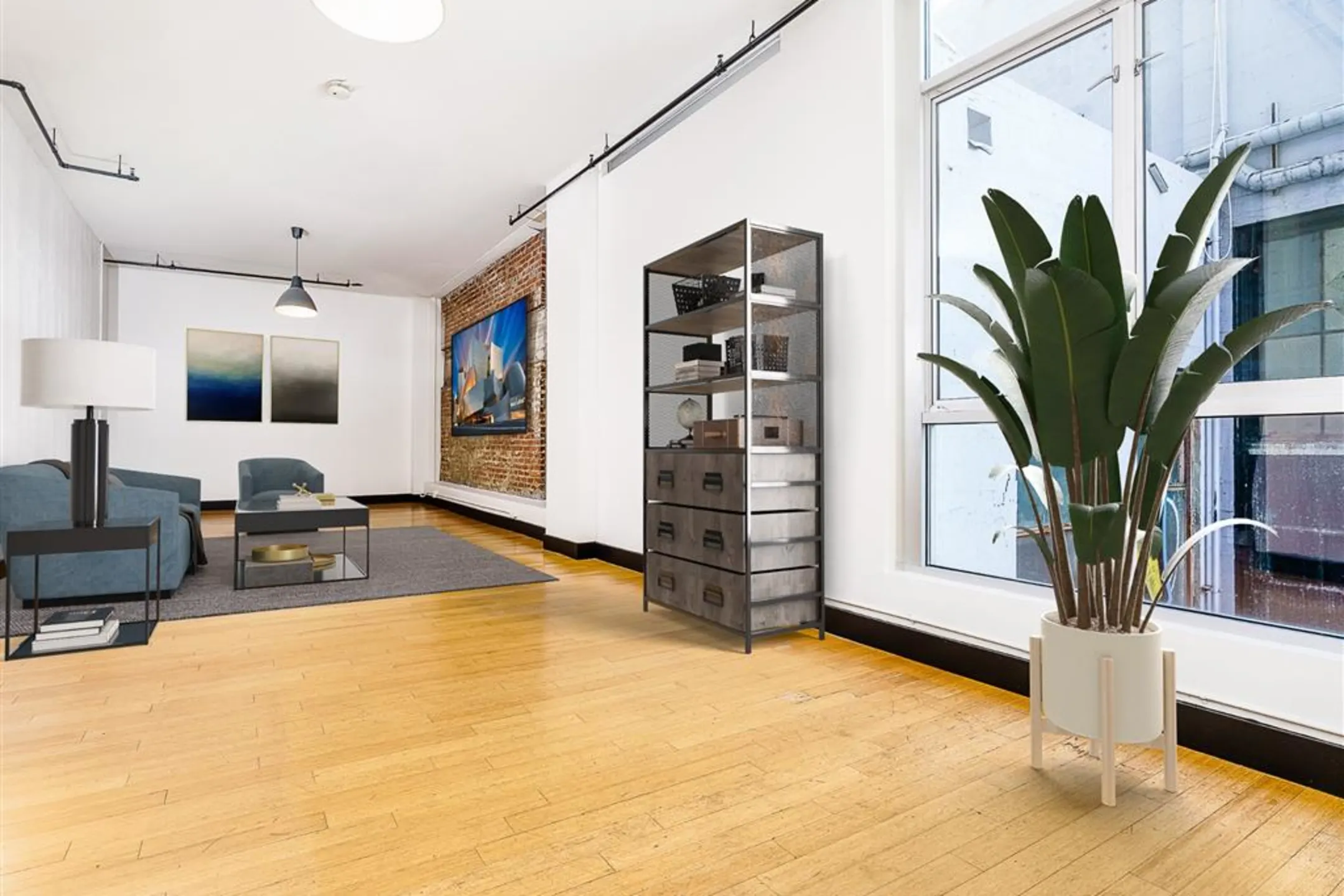 Living Room - Mercantile Lofts - Los Angeles, CA