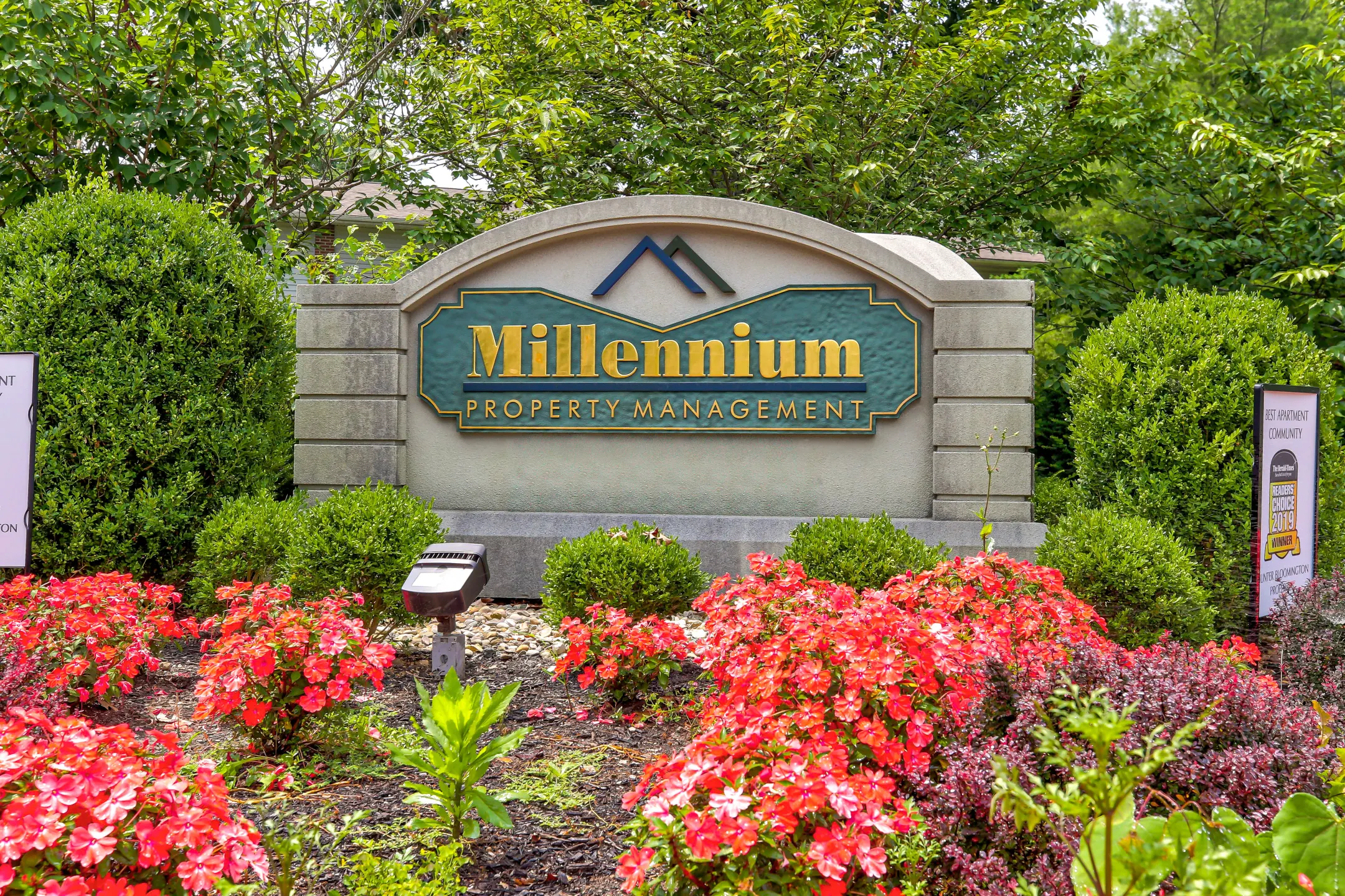 Community Signage - Millennium Apartments & Townhomes - Bloomington, IN
