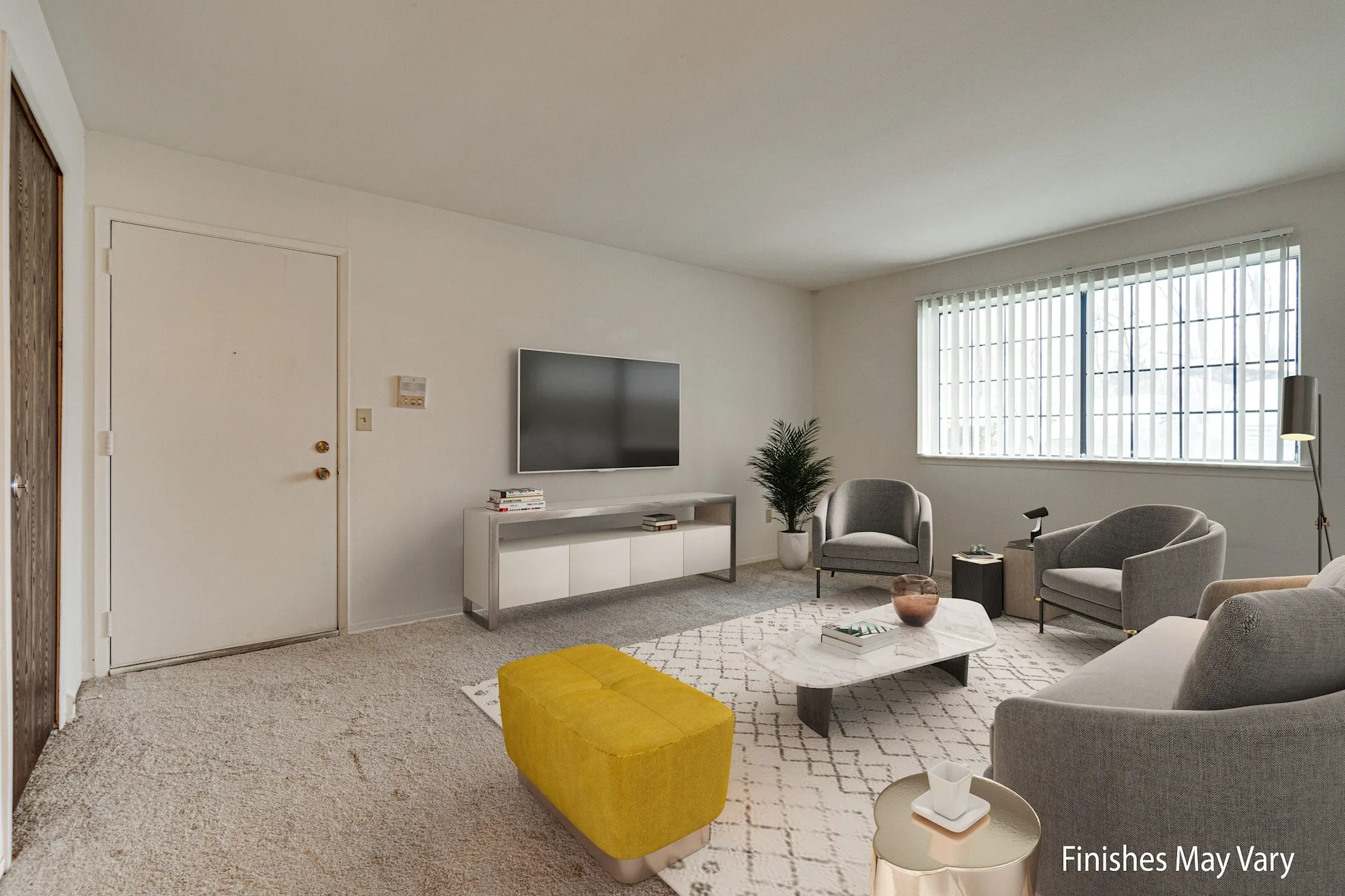 Living Room - Fox Pointe Apartments - East Moline, IL