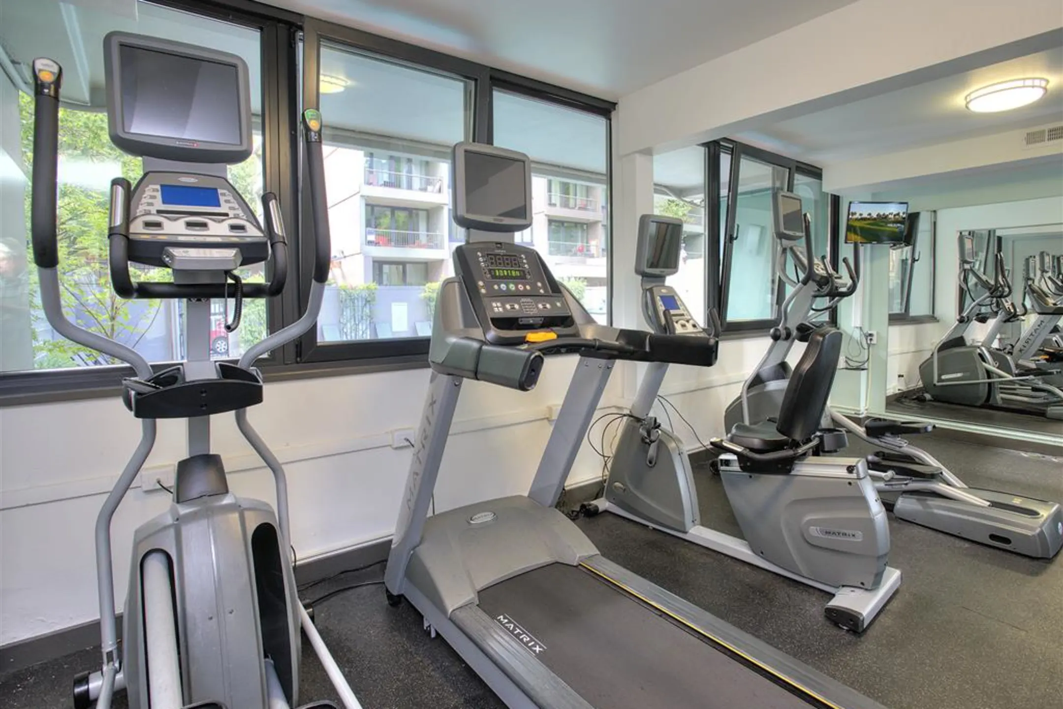 Fitness Weight Room - Harrison Tower Apartments - Portland, OR