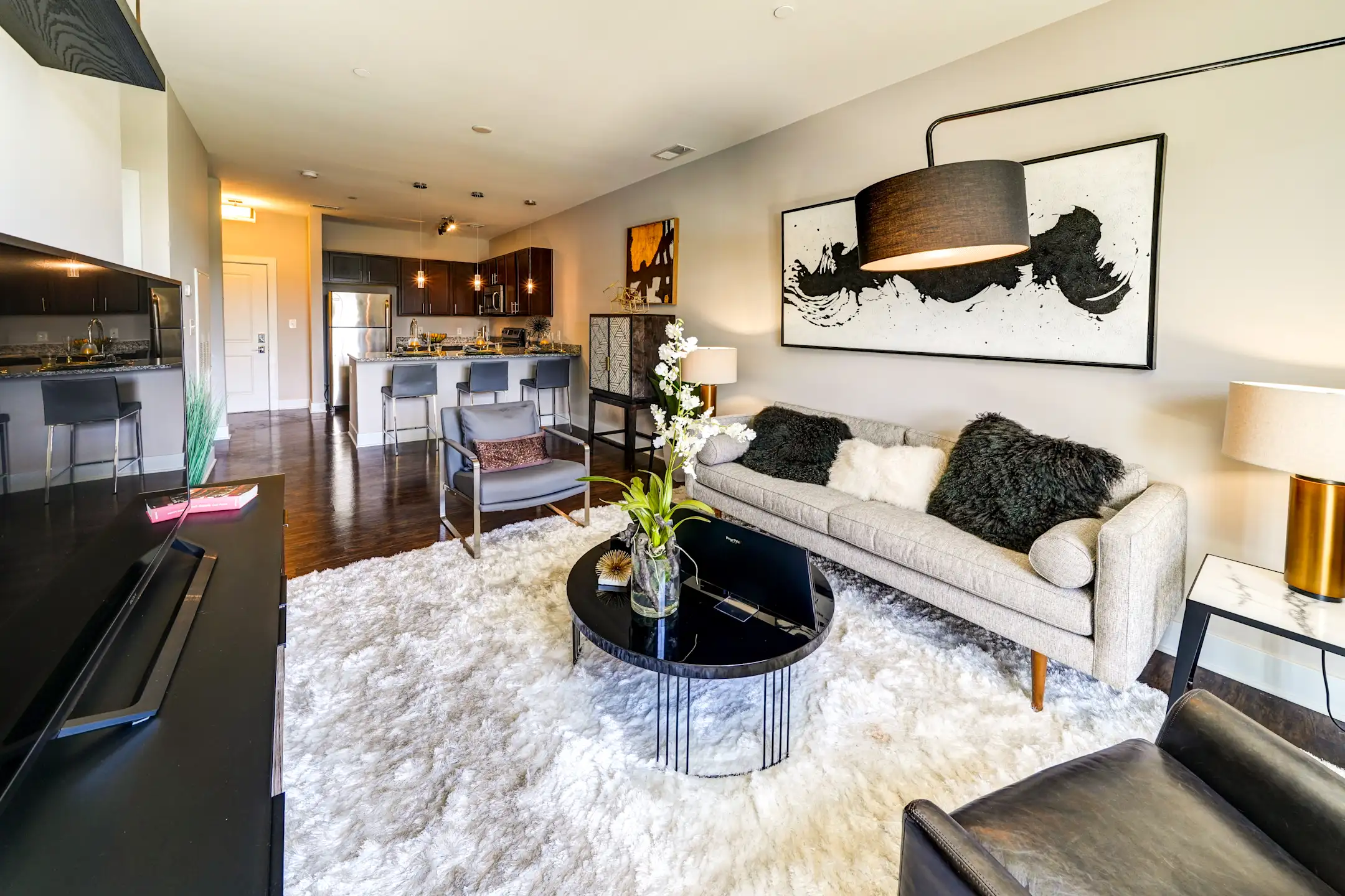 Living Room - The Olivia - Carmel, IN