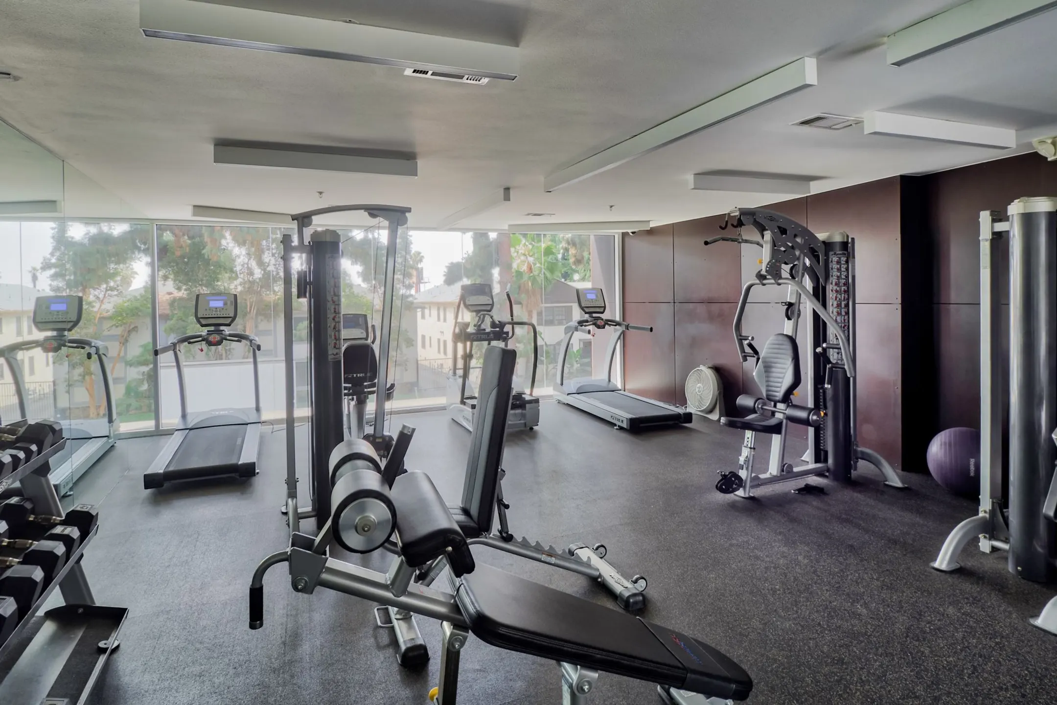 Fitness Weight Room - The Pines Apartments - Los Angeles, CA