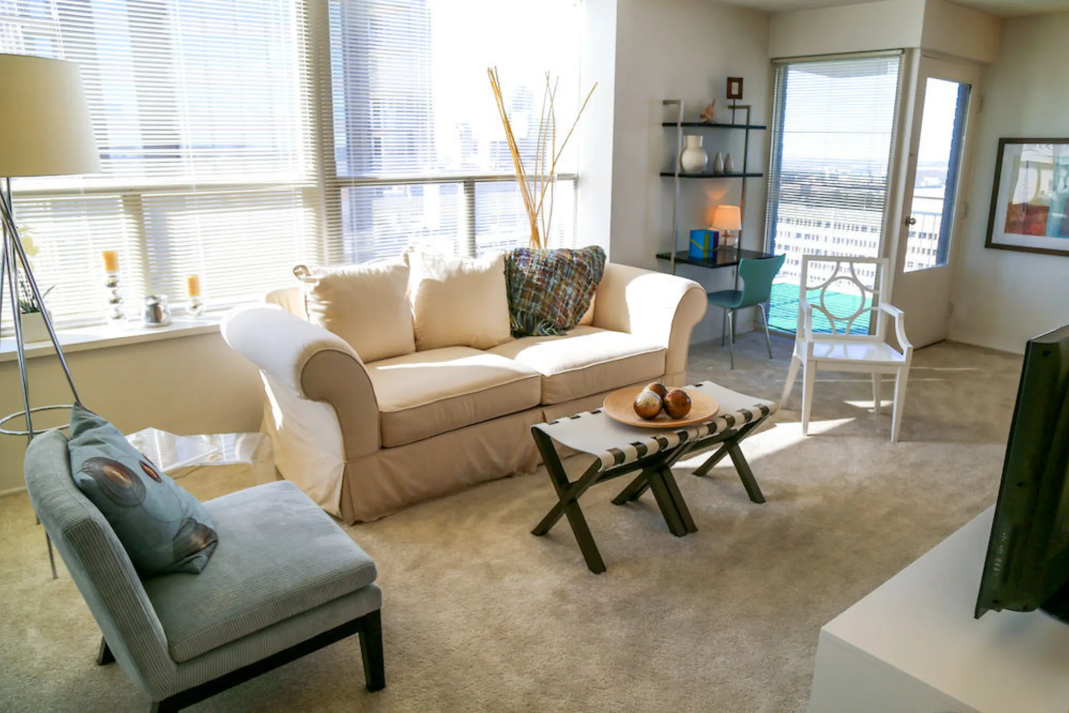 Living Room - Riley Towers Apartments &Townhomes - Indianapolis, IN