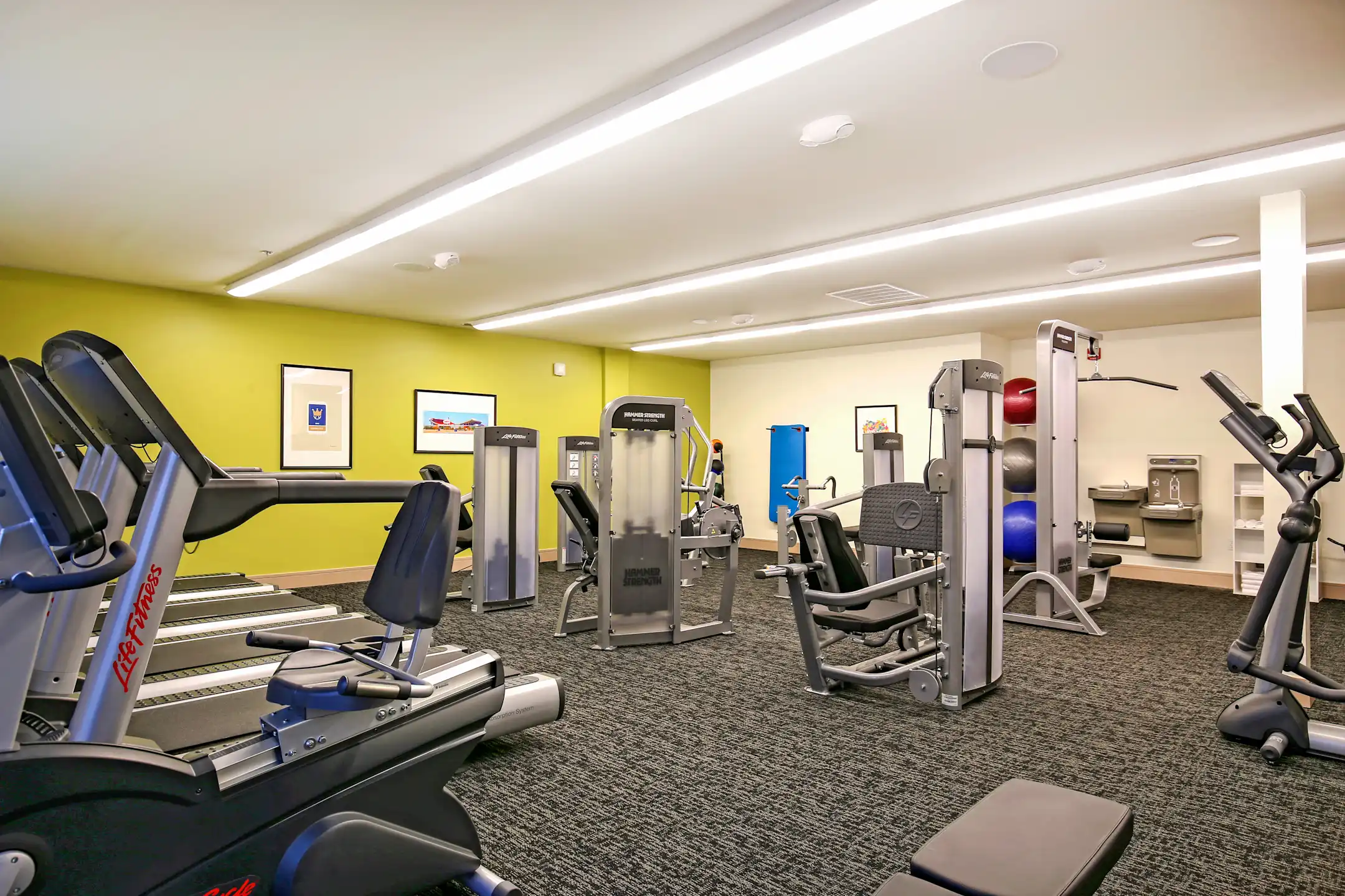 Fitness Weight Room - The Heights at Linden Square - Kansas City, MO