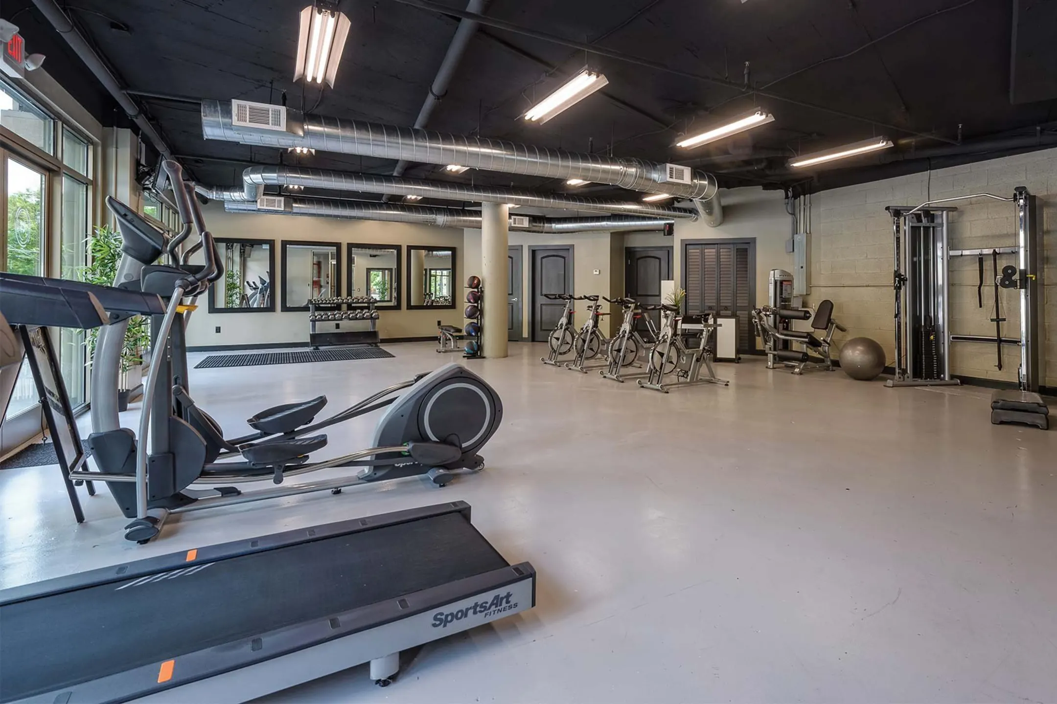 Fitness Weight Room - 1045 on the Park Apartment Homes - Atlanta, GA