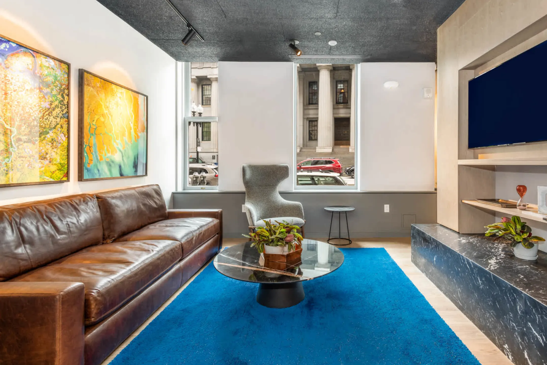 Living Room - One India Street - Boston, MA