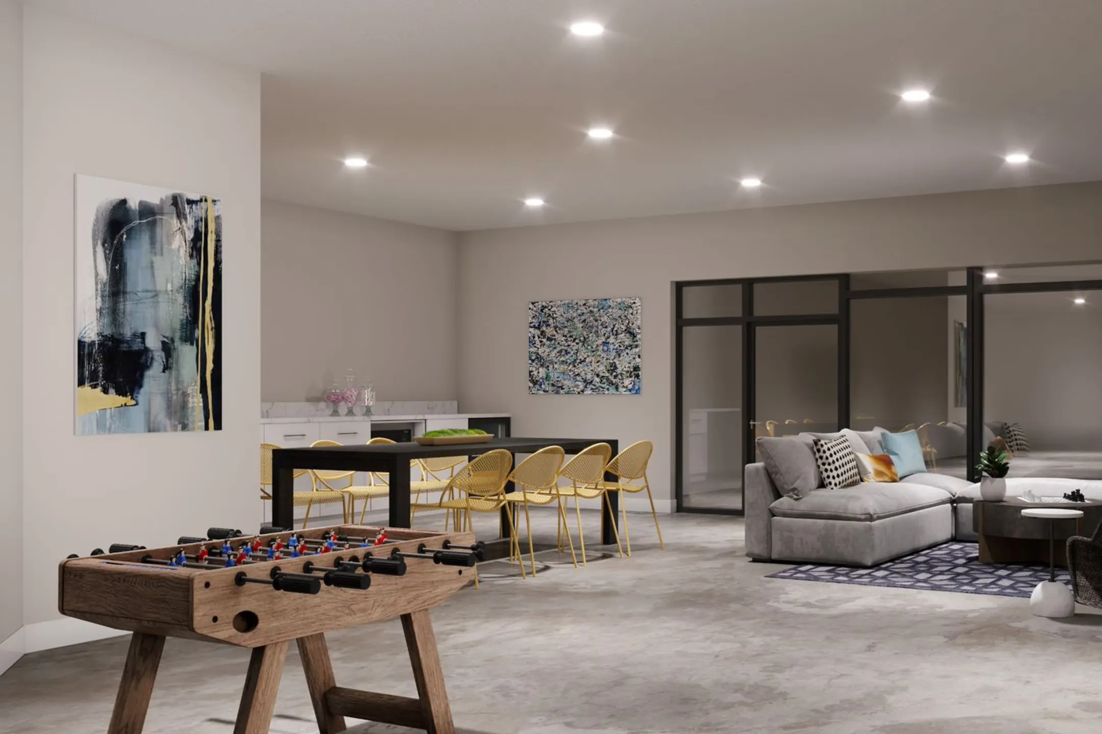 Living Room - Wesley Place Apartments - Indianapolis, IN