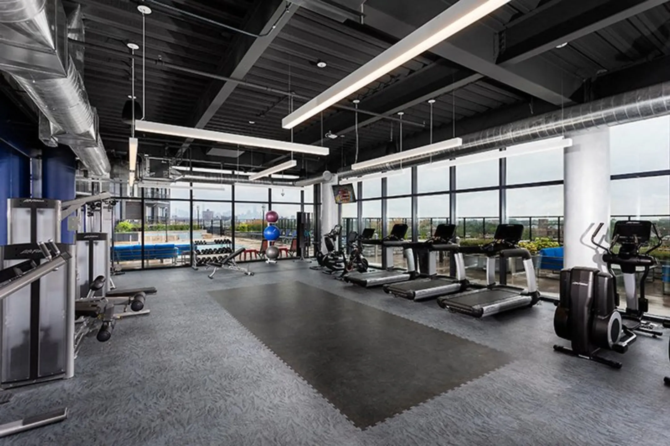 Fitness Weight Room - The Residences at Addison and Clark - Chicago, IL
