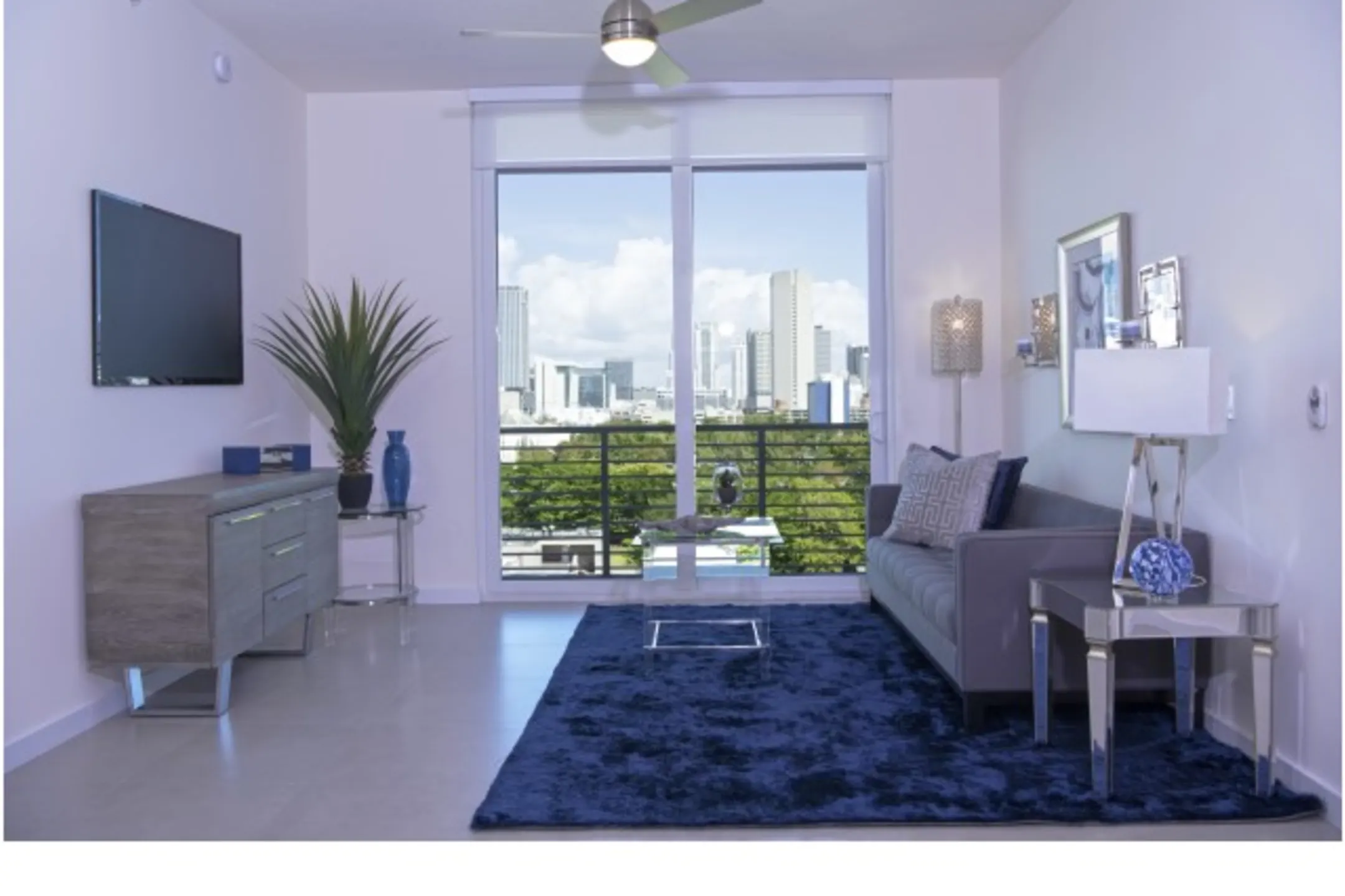 Living Room - Brickel West City Rentals - Miami, FL