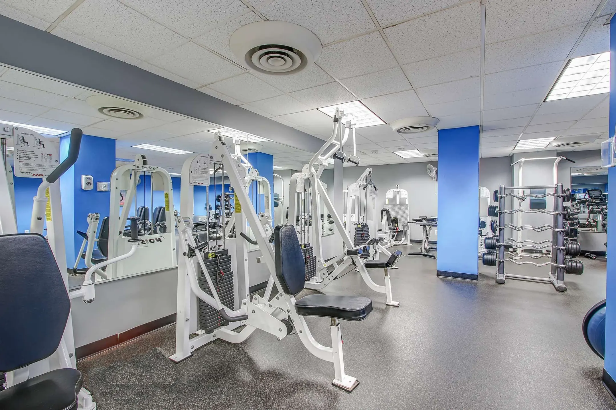 Fitness Weight Room - The Highlands of Chevy Chase - Chevy Chase, MD