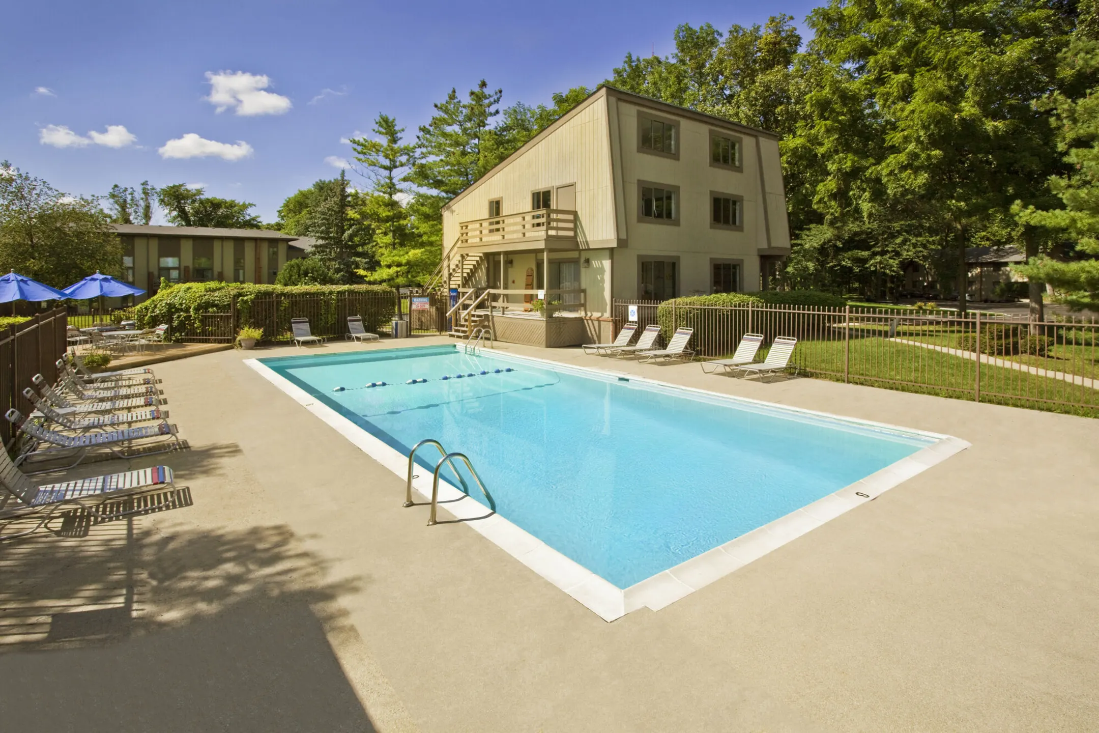 Pool - Landmark Apartments & Townhomes - Indianapolis, IN