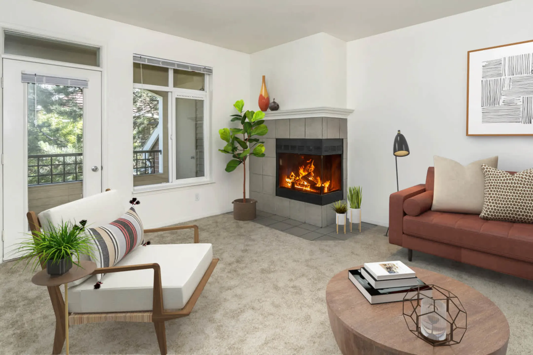 Living Room - Chelsea Square - Redmond, WA