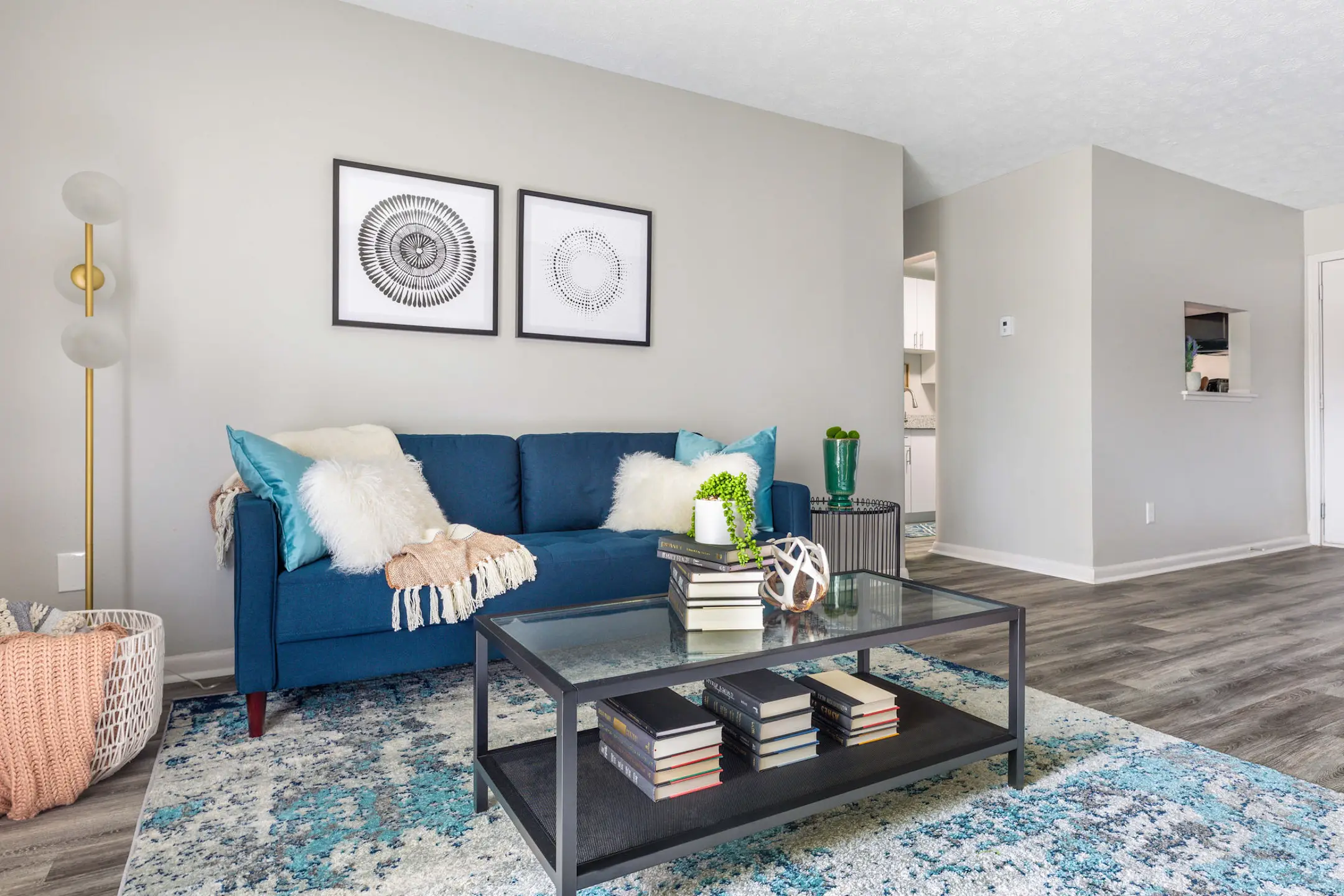 Living Room - The Trails at Arbor Court - Columbus, OH