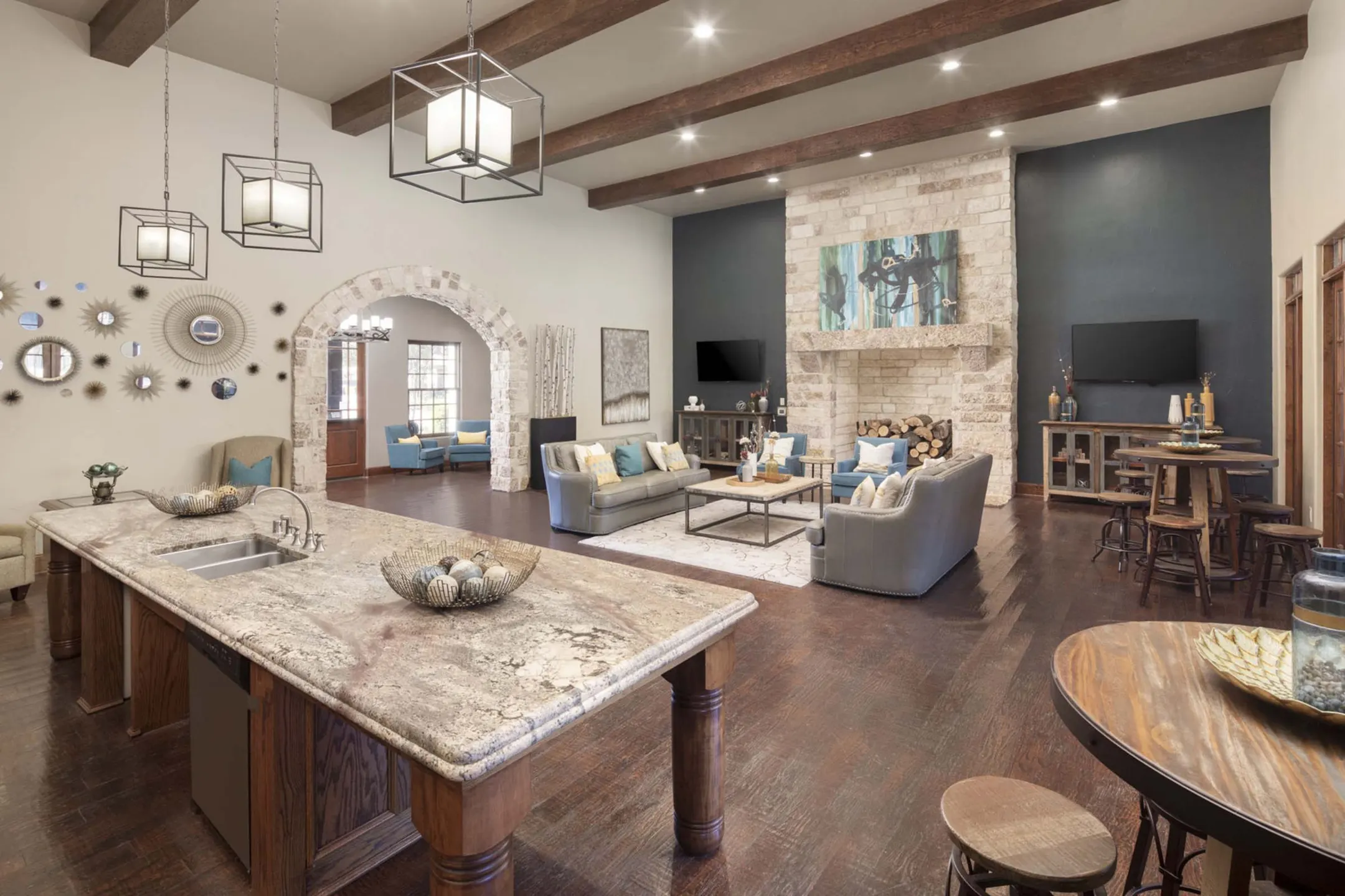 Living Room - Camden Riverwalk Apartments - Grapevine, TX