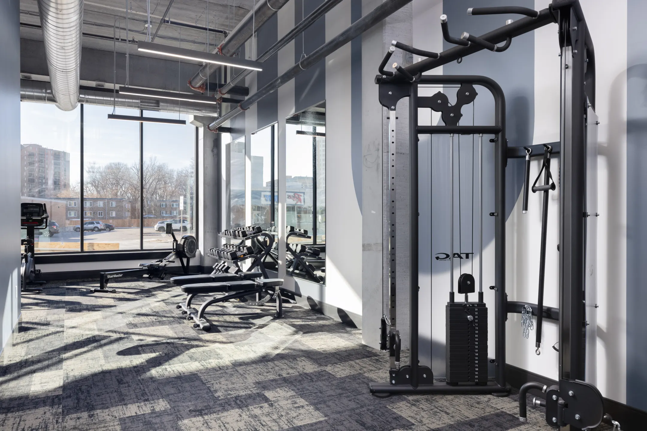 Fitness Weight Room - Lynvue Apartments - Richfield, MN
