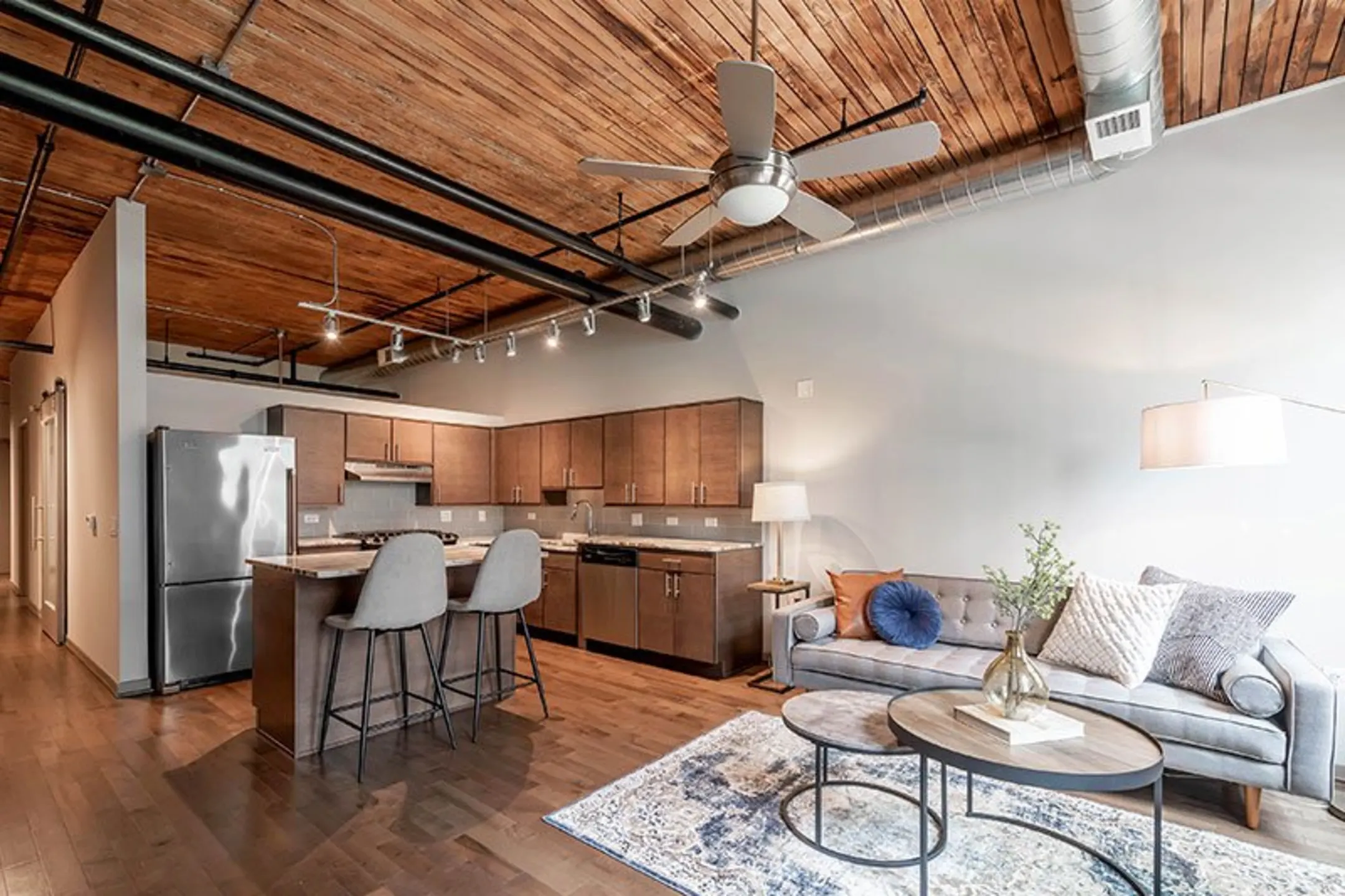 Living Room - Lofts at River East - Chicago, IL