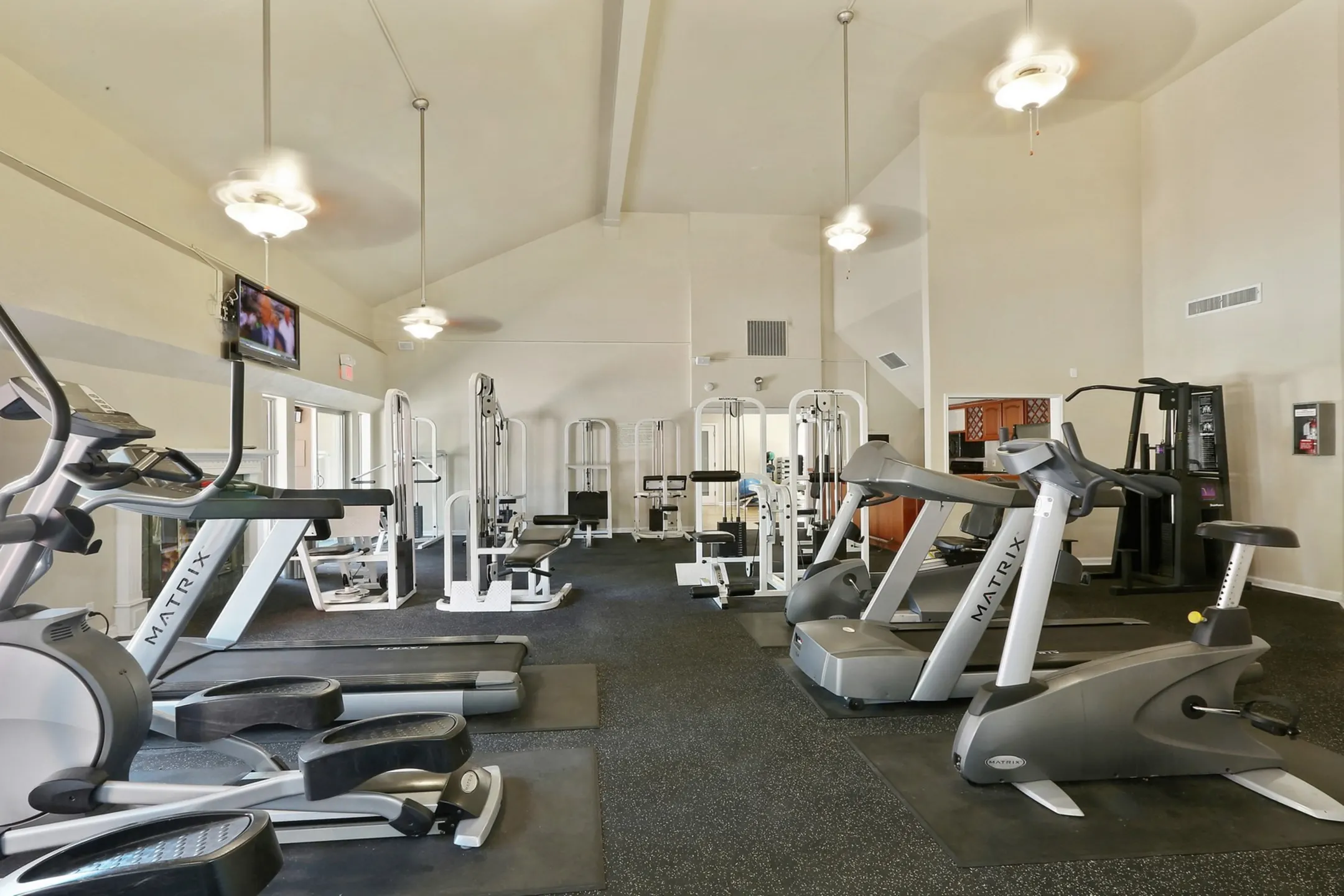Fitness Weight Room - Laurel Crossing Apartments Homes - San Mateo, CA