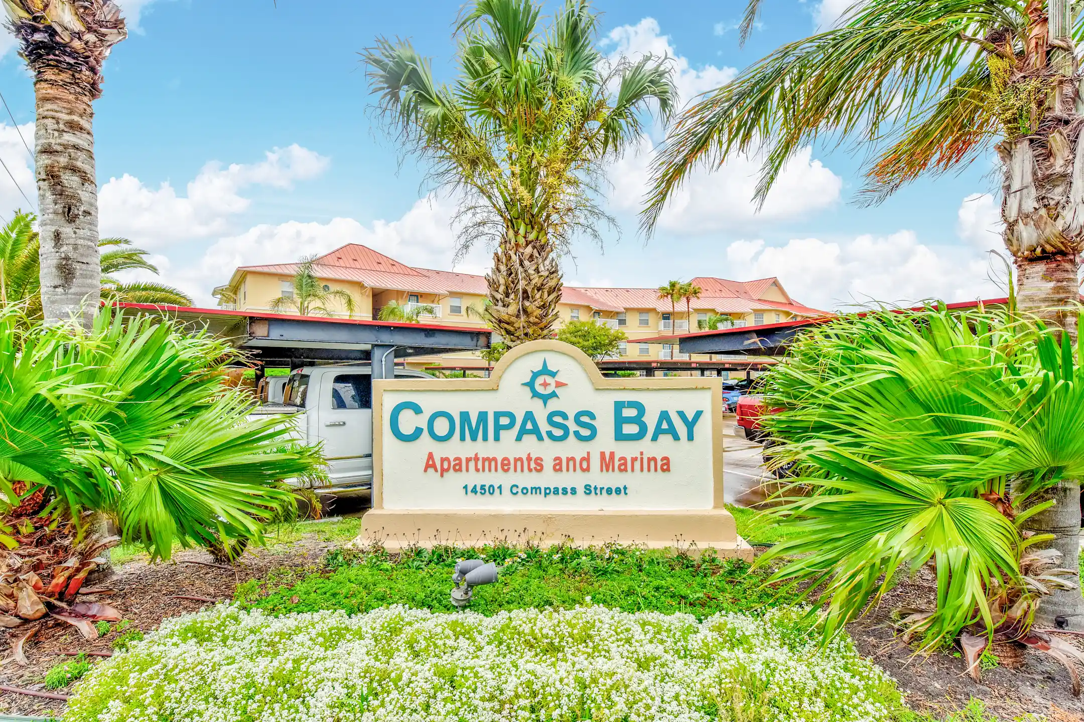 Community Signage - Compass Bay Apartments and Marina - Corpus Christi, TX
