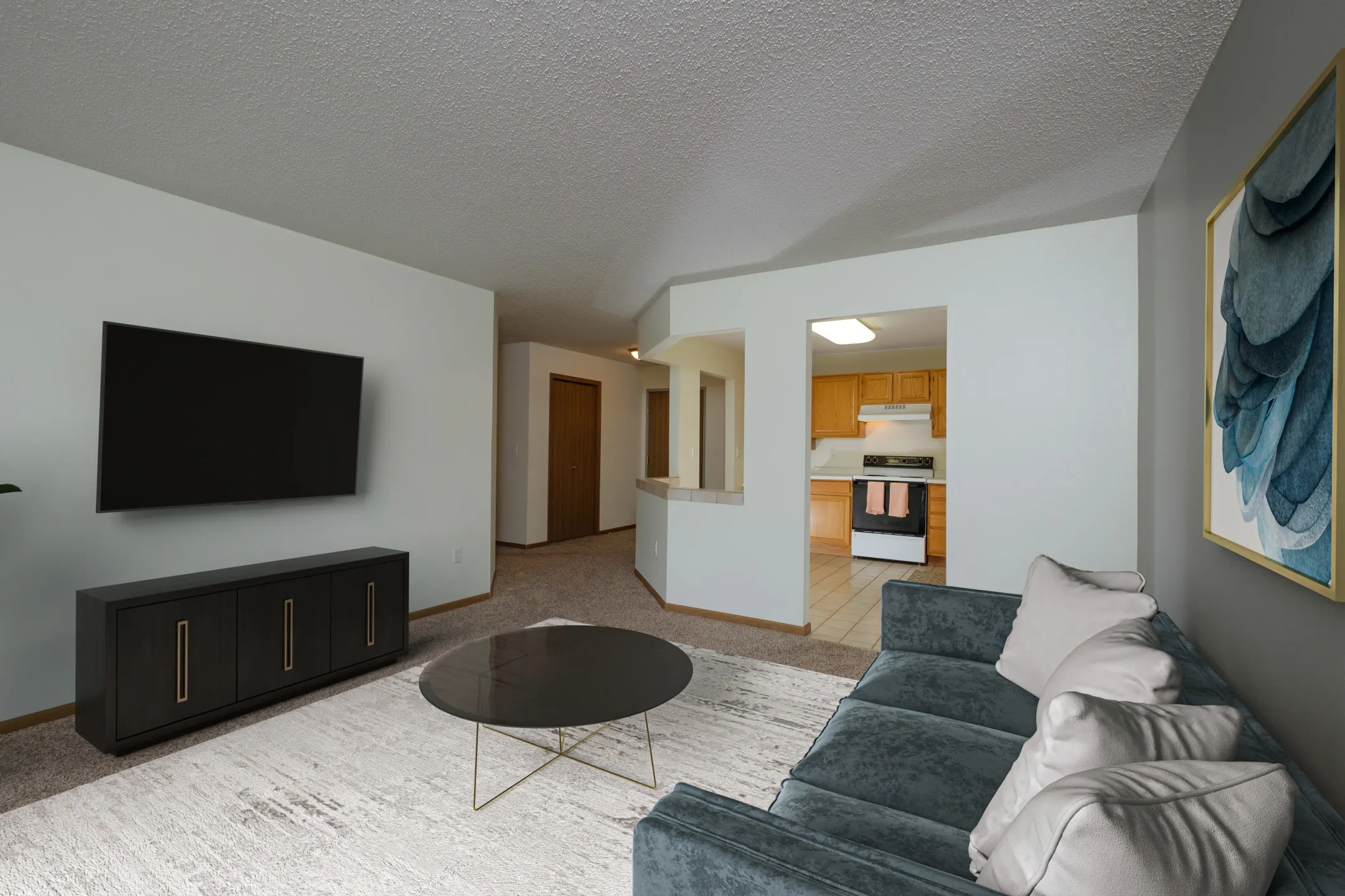 Living Room - Pinehurst Apartments - Fargo, ND