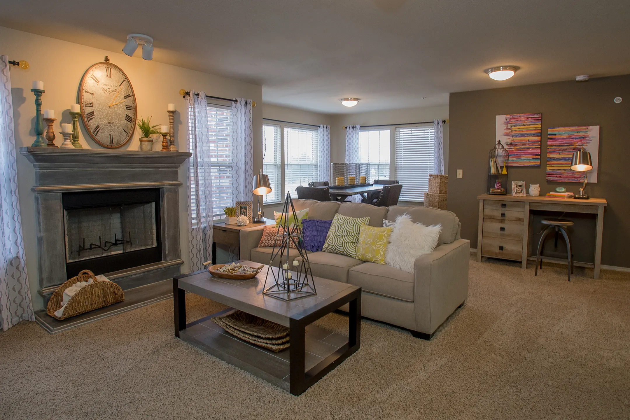 Living Room - Portofino Apartments - Wichita, KS