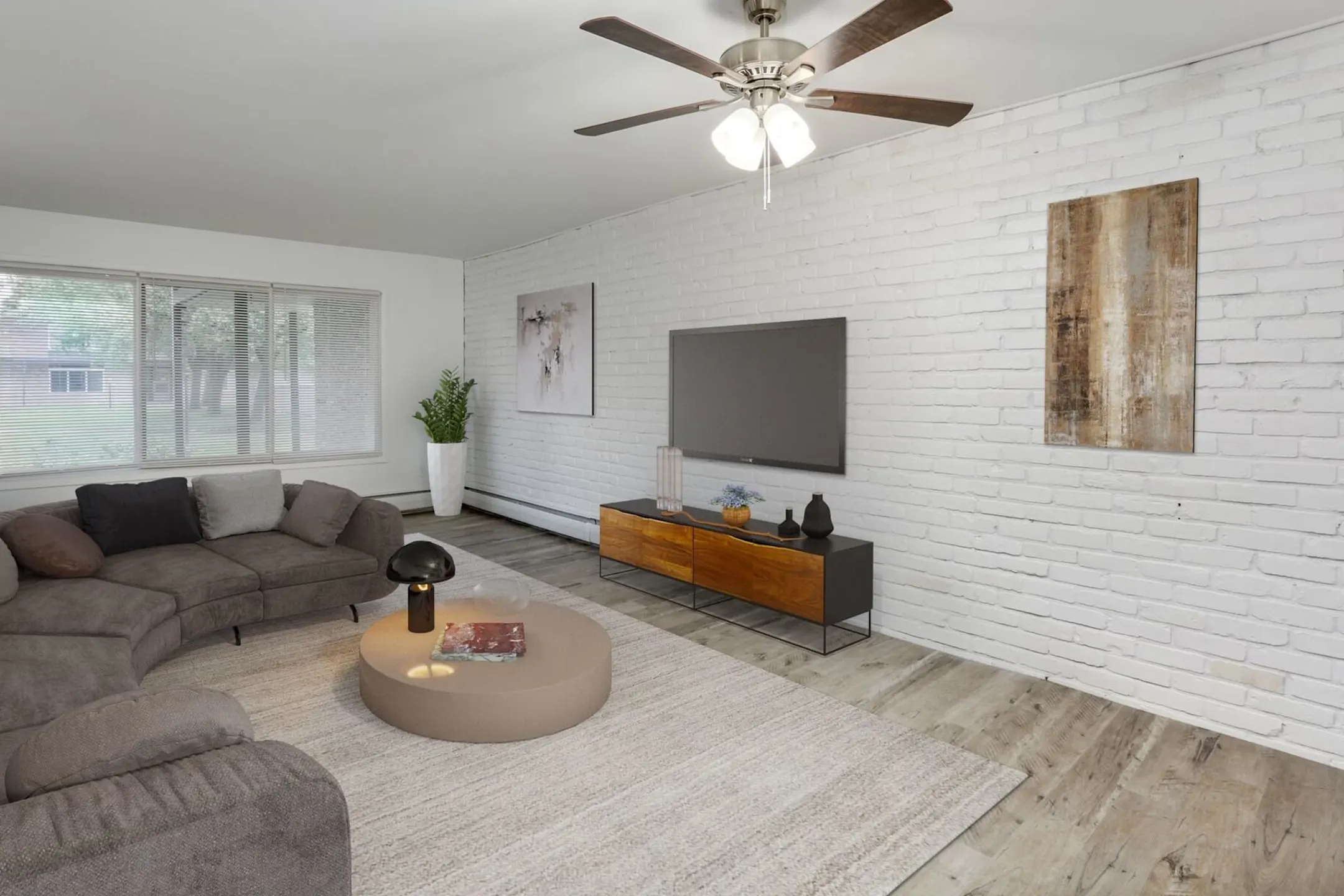 Living Room - Cambridge House Apartments - Sterling Heights, MI