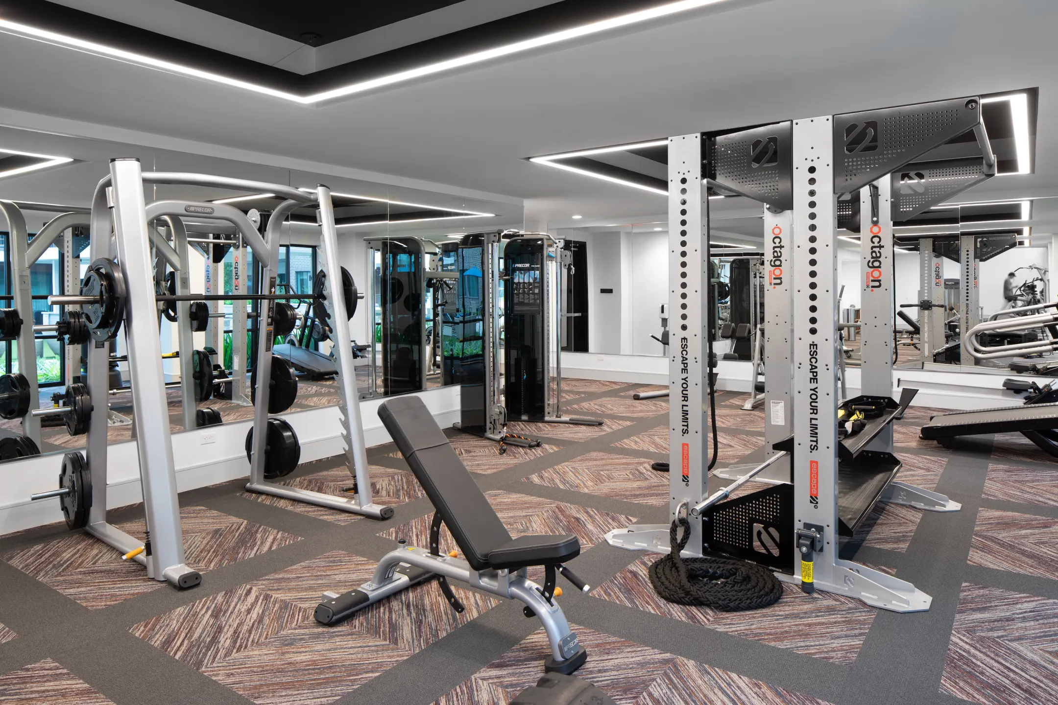 Fitness Weight Room - Chelsea Museum District - Houston, TX