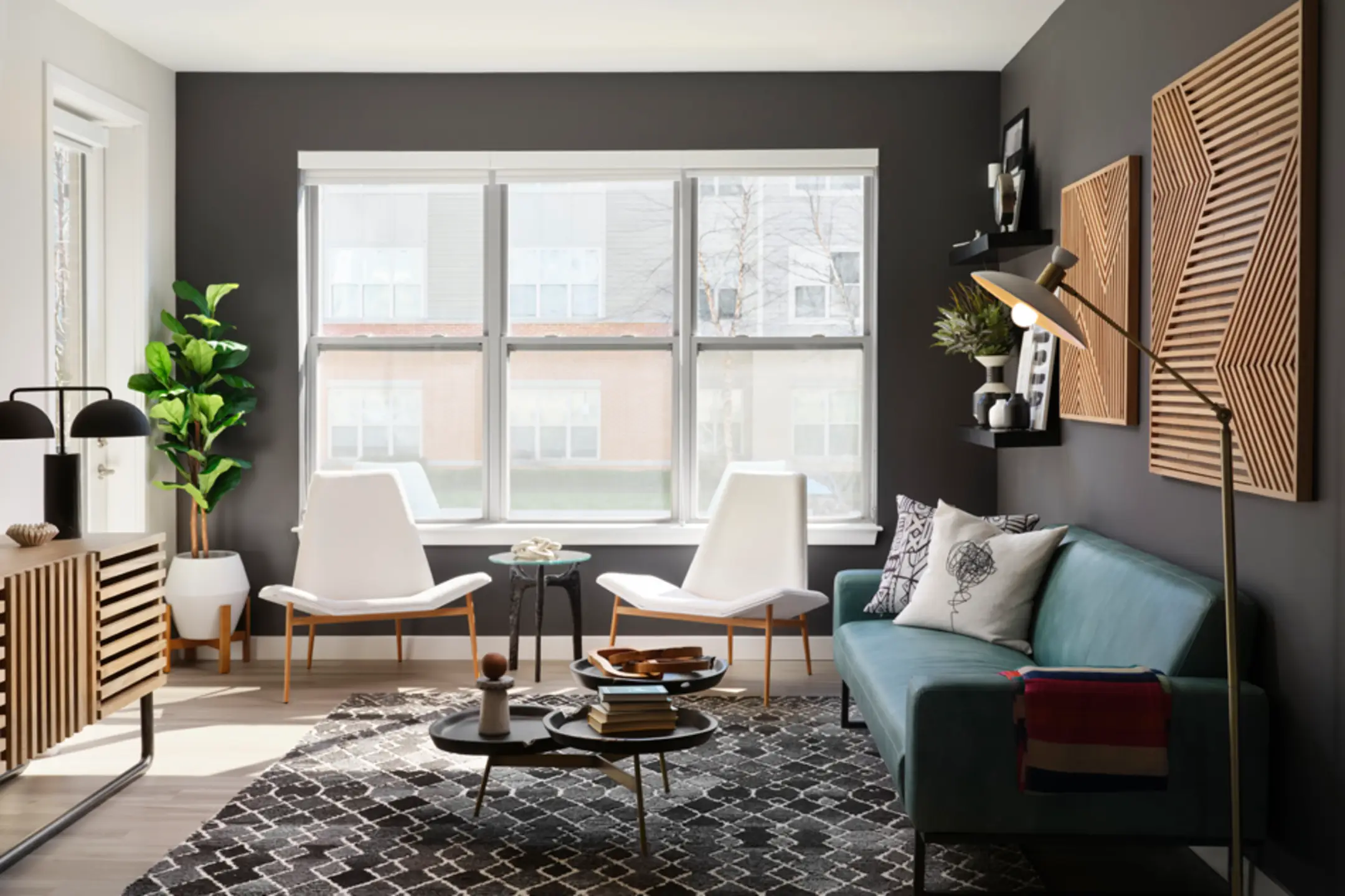 Living Room - The Emery at Overlook Ridge - Malden, MA