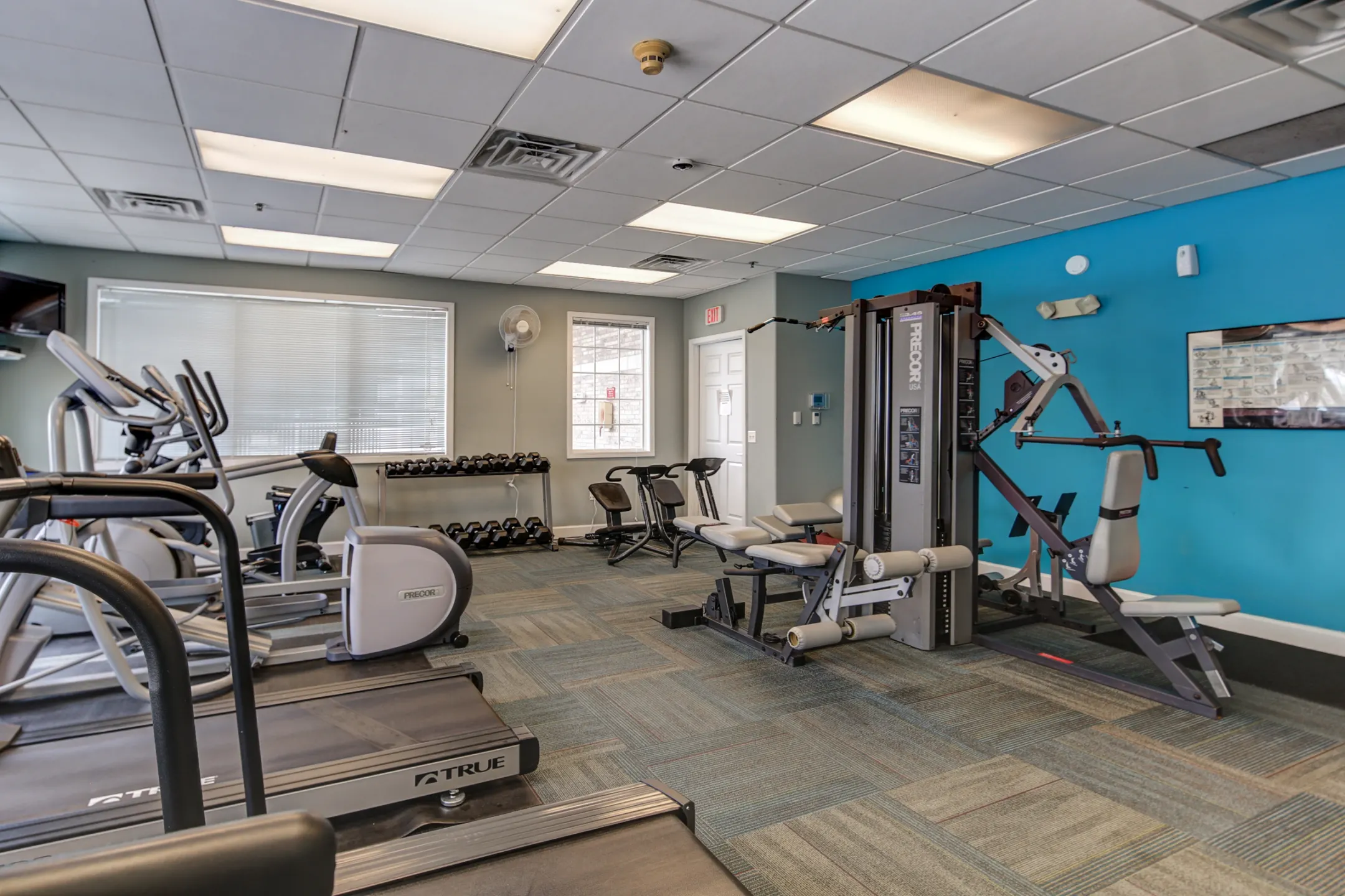 Fitness Weight Room - The Madison Apartments - Madison, WI