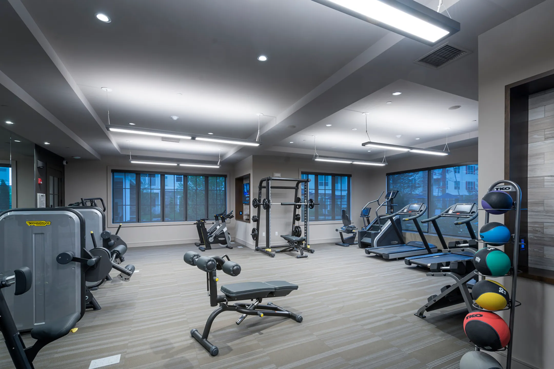 Fitness Weight Room - The Point at Merrimack River - Andover, MA