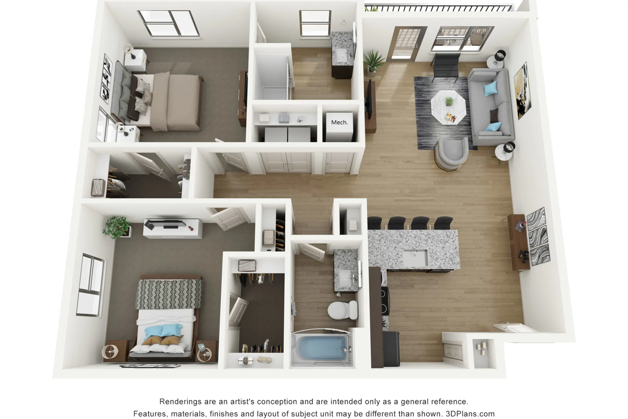 Baker Flats 55+ 40 West Illinois Street Evansville, IN Apartments