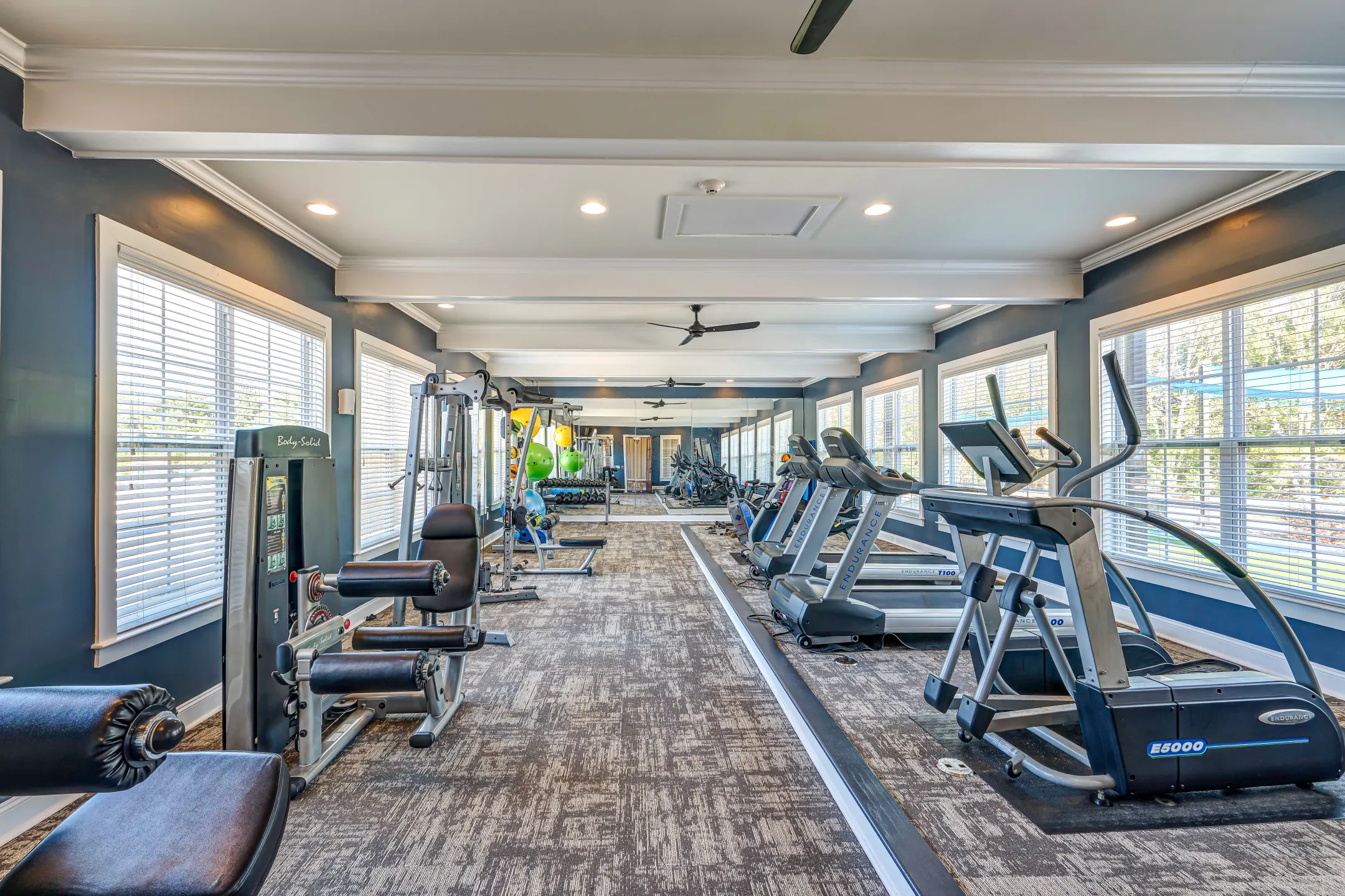 Fitness Weight Room - Riverstone Apartments - Grovetown, GA