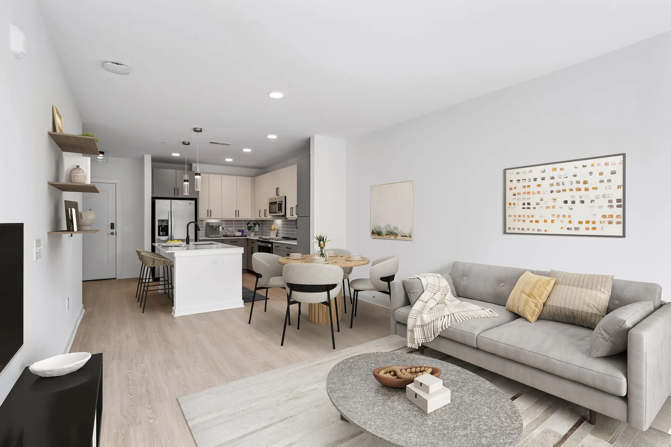 Living Room - Solis Midtown Apartments - Charlotte, NC