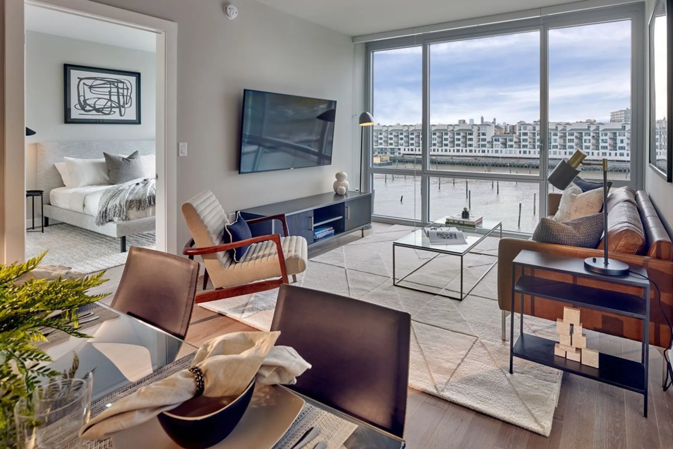 Living Room - Harbor 1500 - Weehawken, NJ