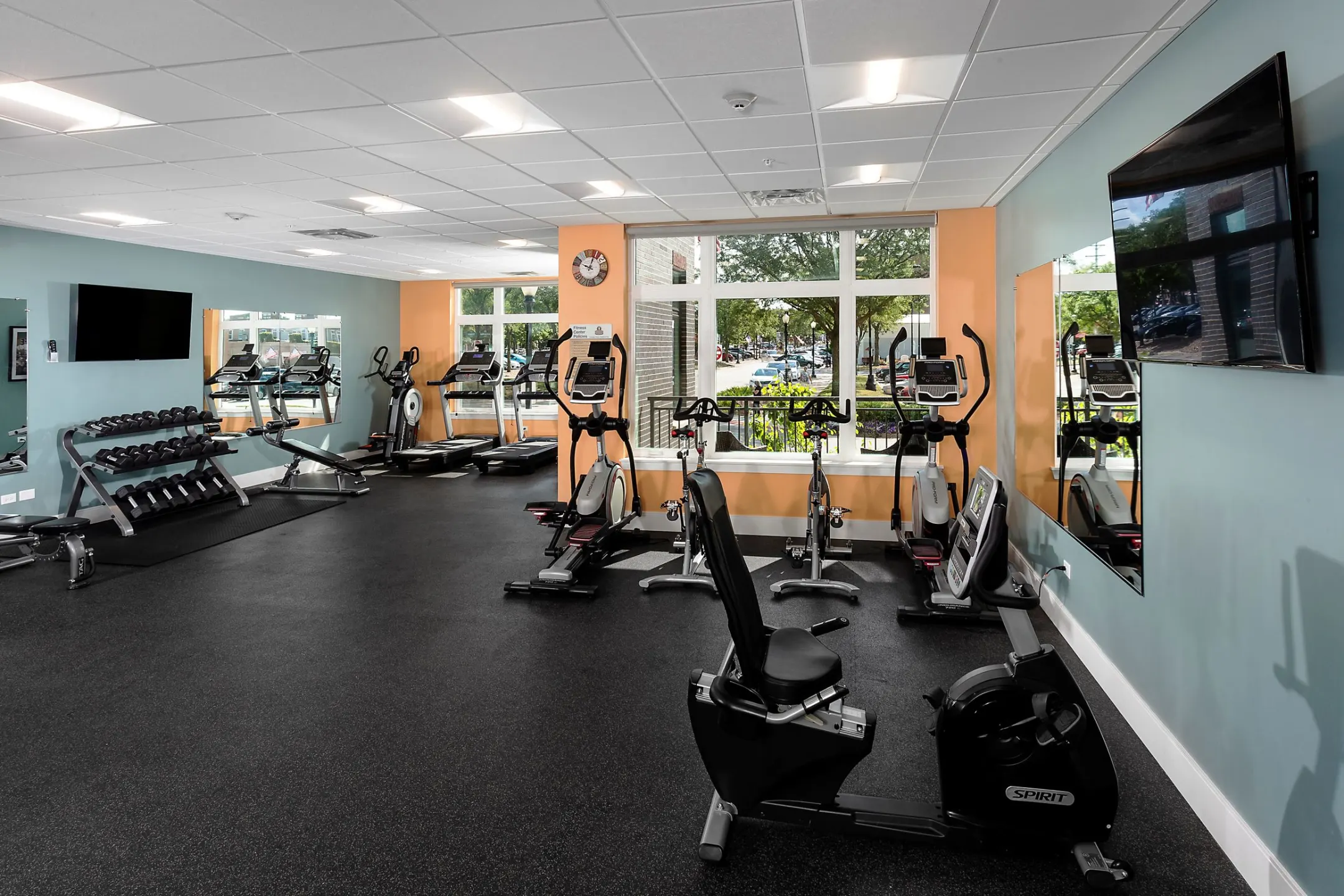 Fitness Weight Room - Burlington Station Luxury Residences - Downers Grove, IL
