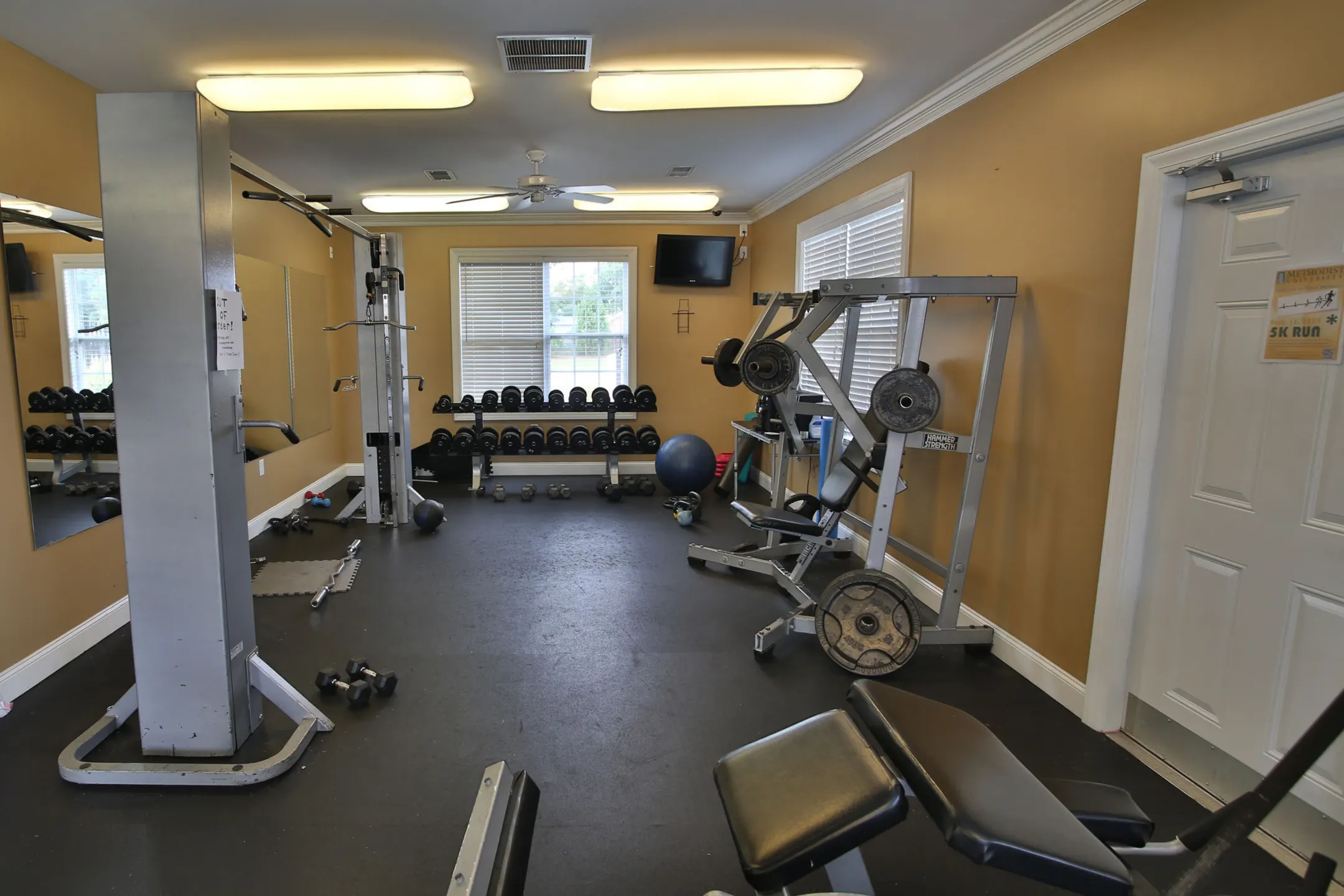 Fitness Weight Room - The Heights at McArthur Park - Fayetteville, NC