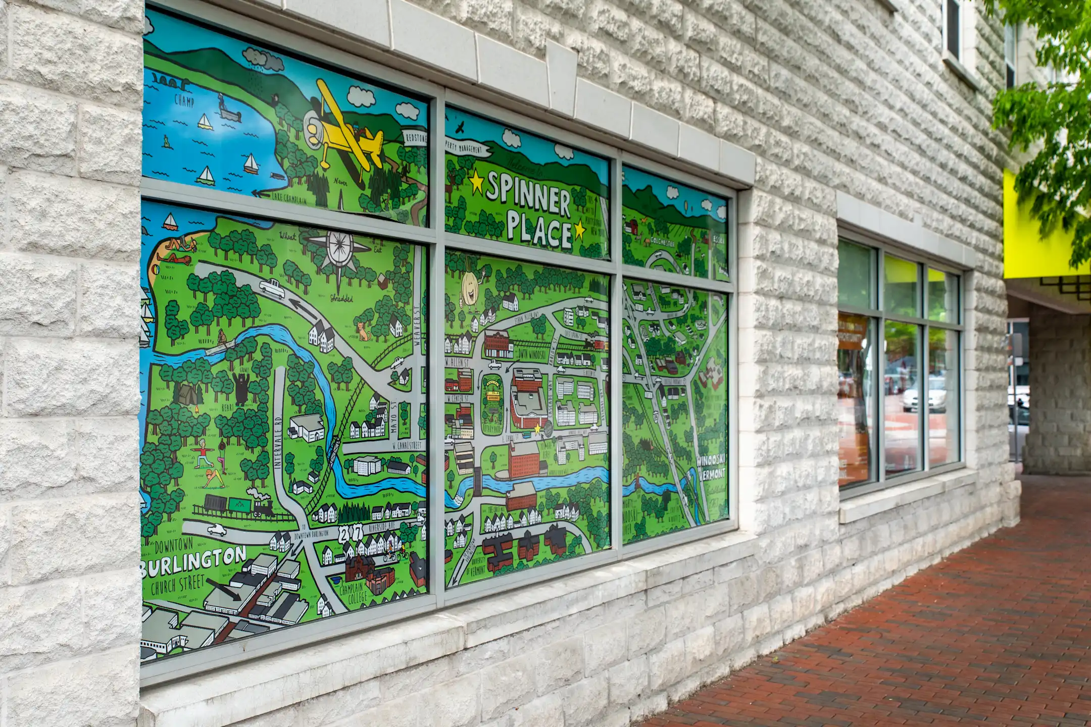 Community Signage - Spinner Place - Winooski, VT
