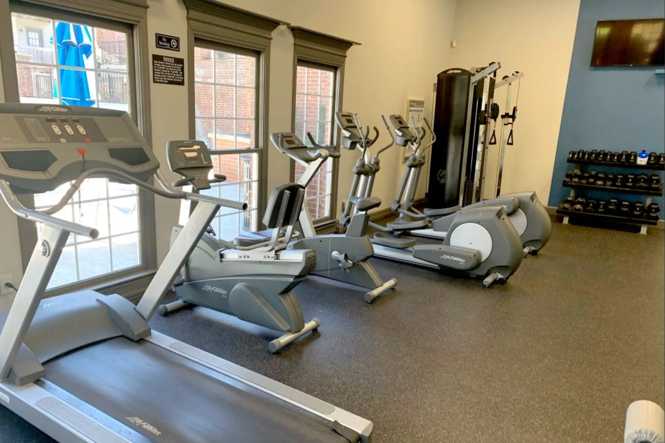 Fitness Weight Room - Clairmont Reserve Apartments - Decatur, GA