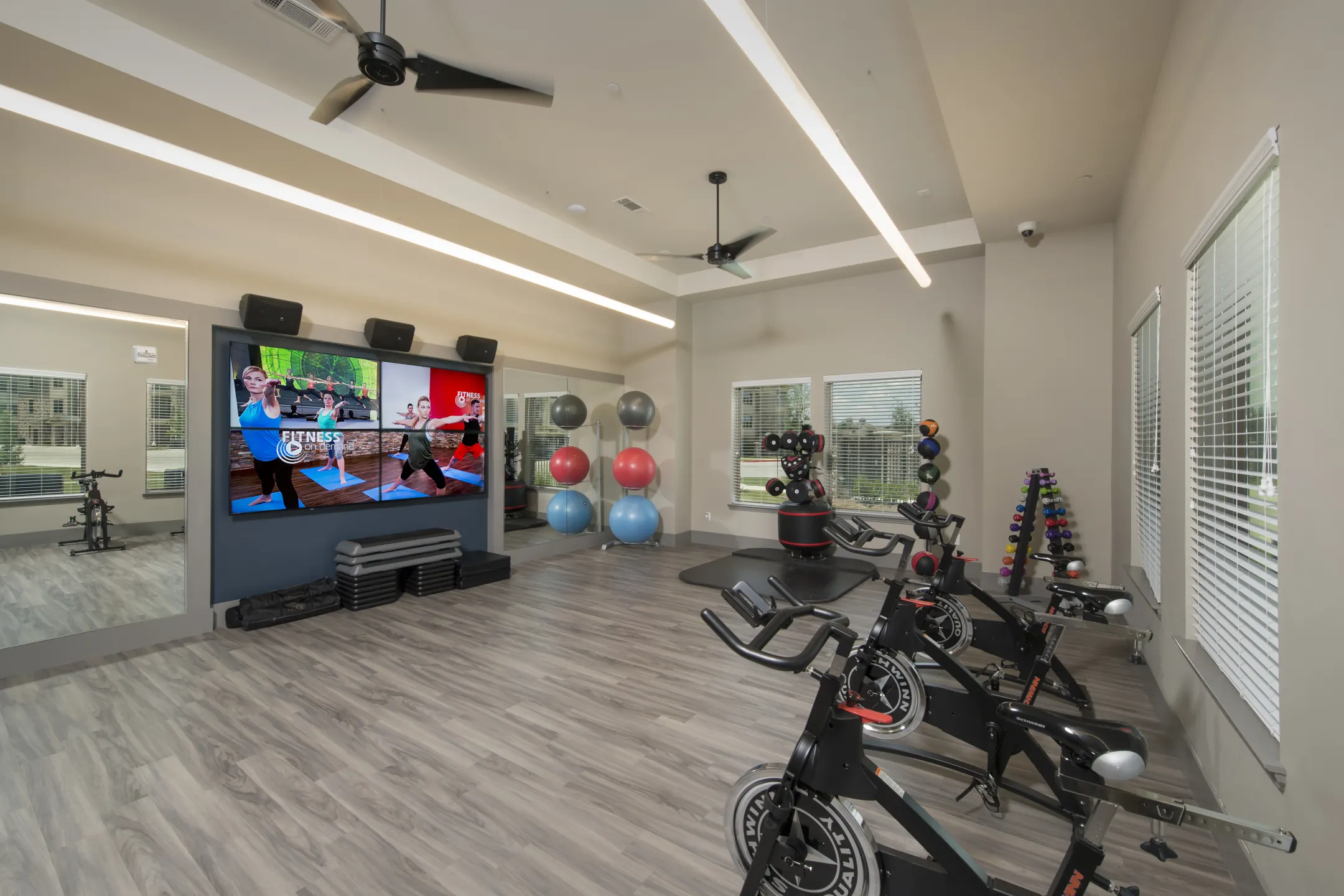 Fitness Weight Room - SoCo at Tower Point - College Station, TX