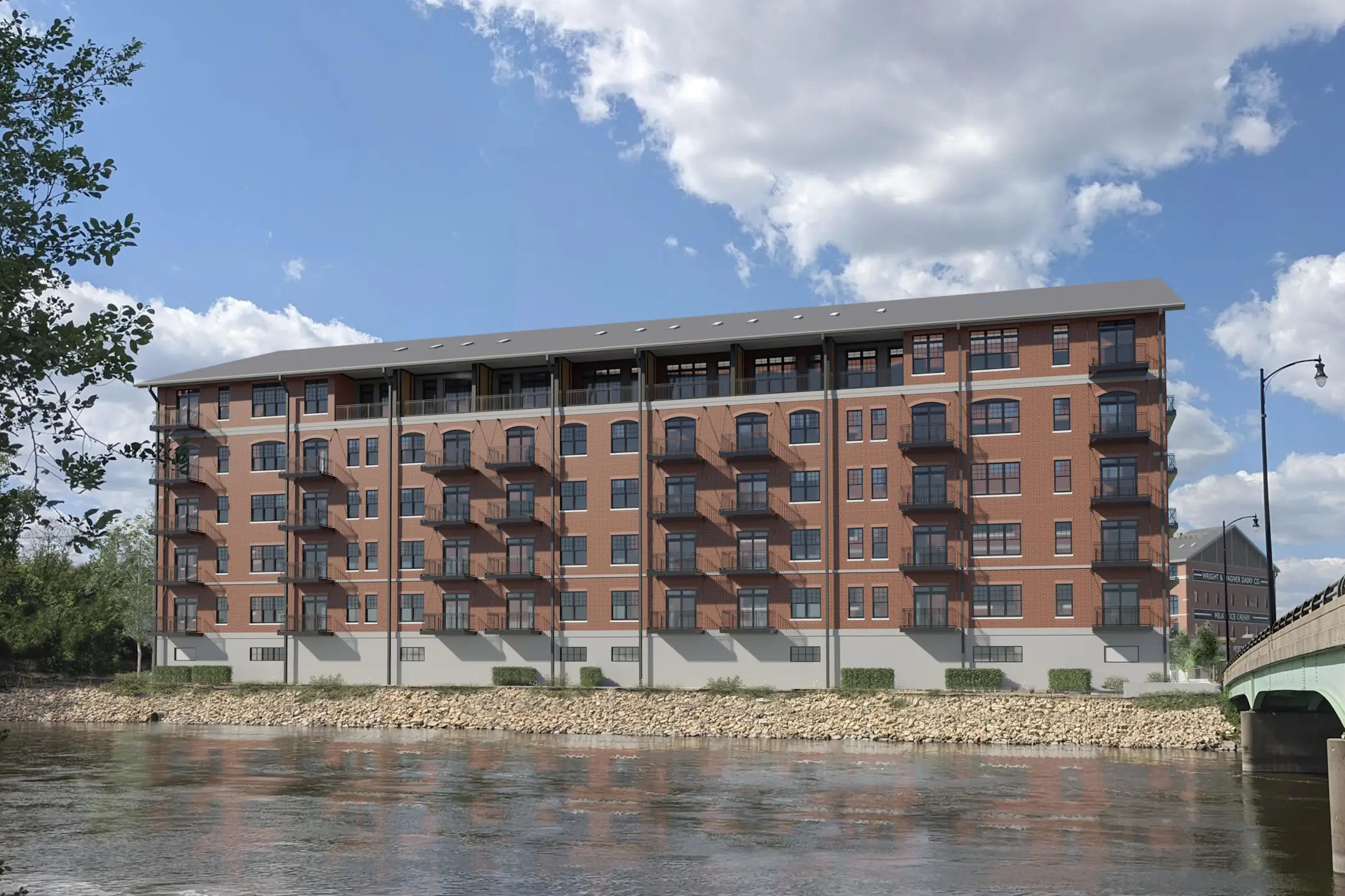 The Wright & Wagner Lofts Riverfront Building 206 West Grand Ave