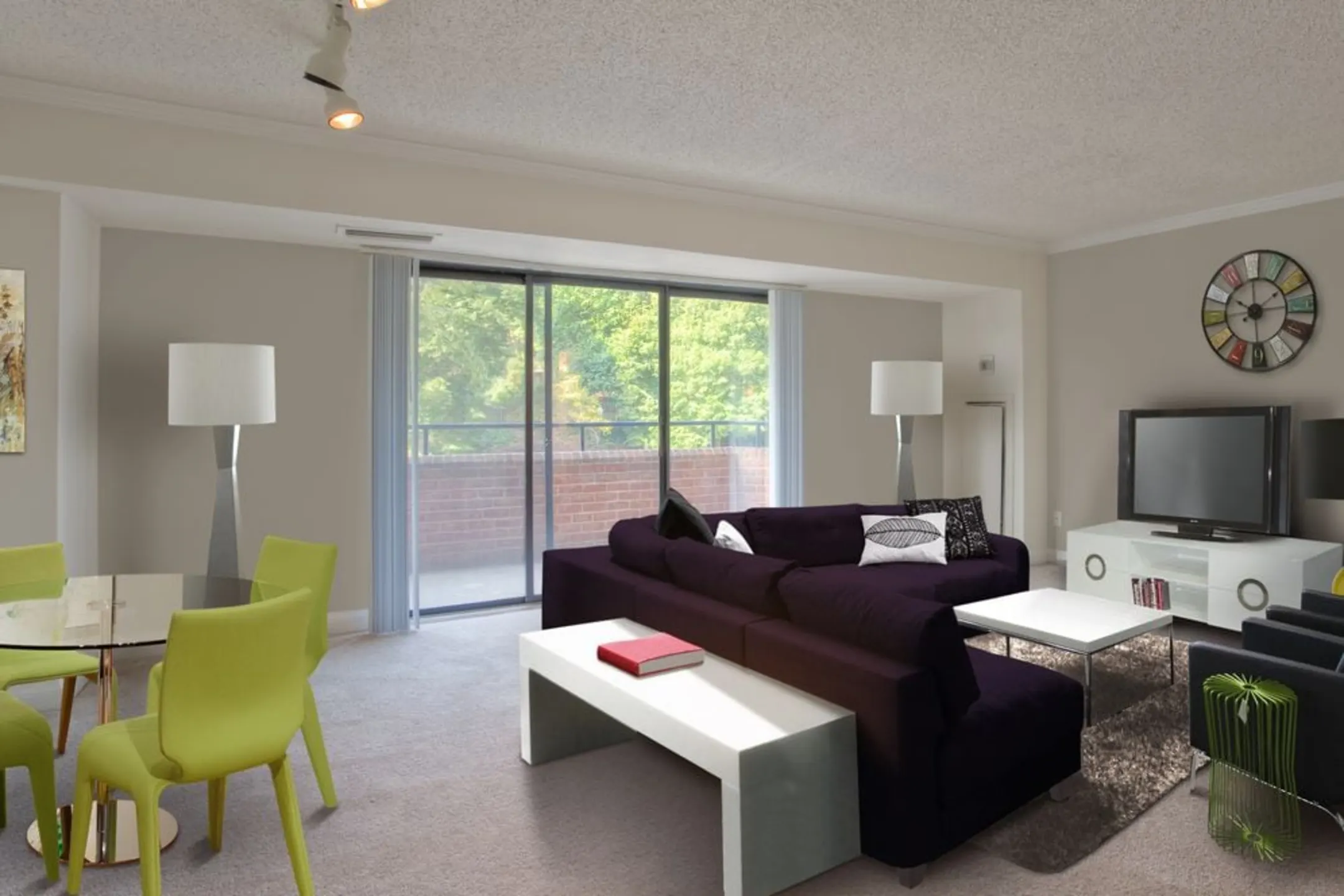 Living Room - Avalon at Foxhall - Washington, DC