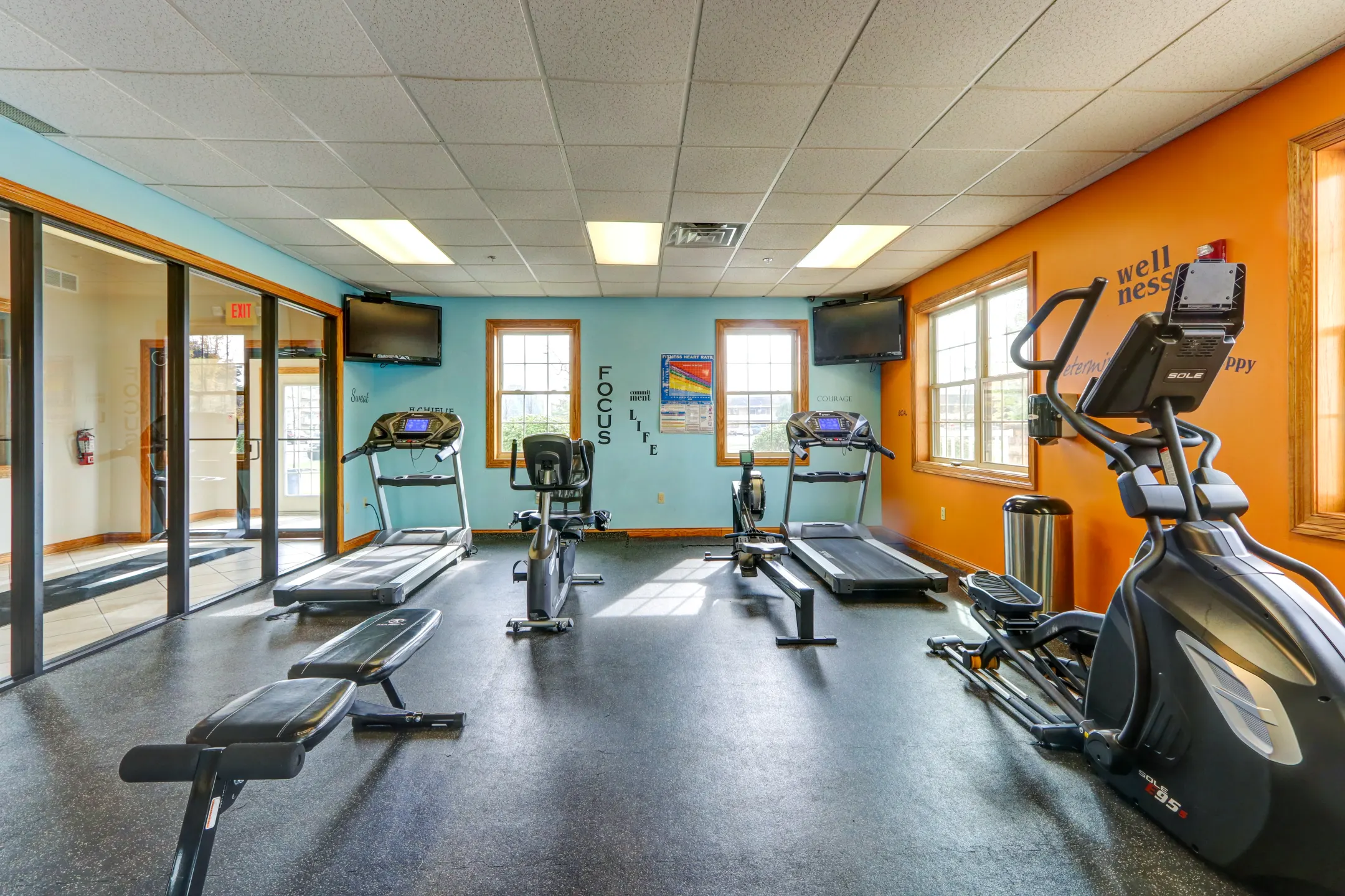 Fitness Weight Room - Peaks at Waters Edge - Cuyahoga Falls, OH
