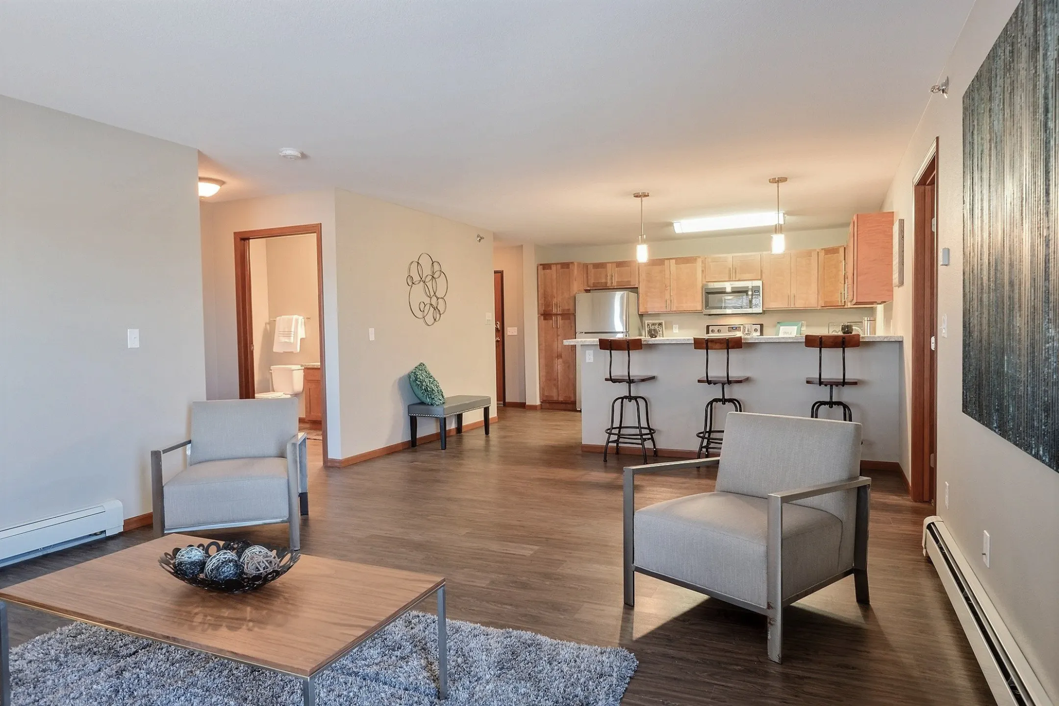 Living Room - Urban Plains Apartments - Fargo, ND