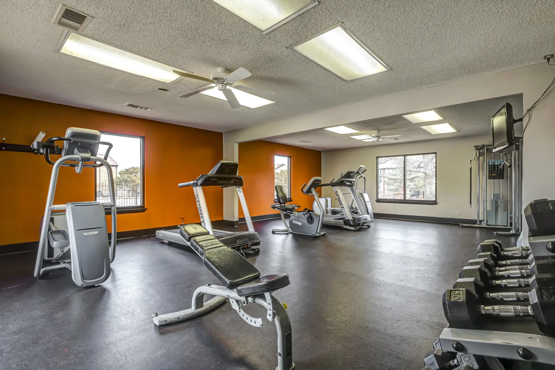 Fitness Weight Room - Brickstone Apartments - Wichita, KS