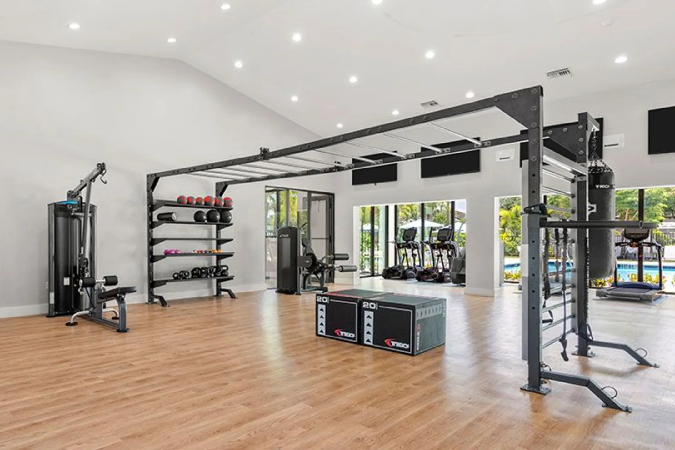 Fitness Weight Room - The Avant at Pembroke Pines - Pembroke Pines, FL