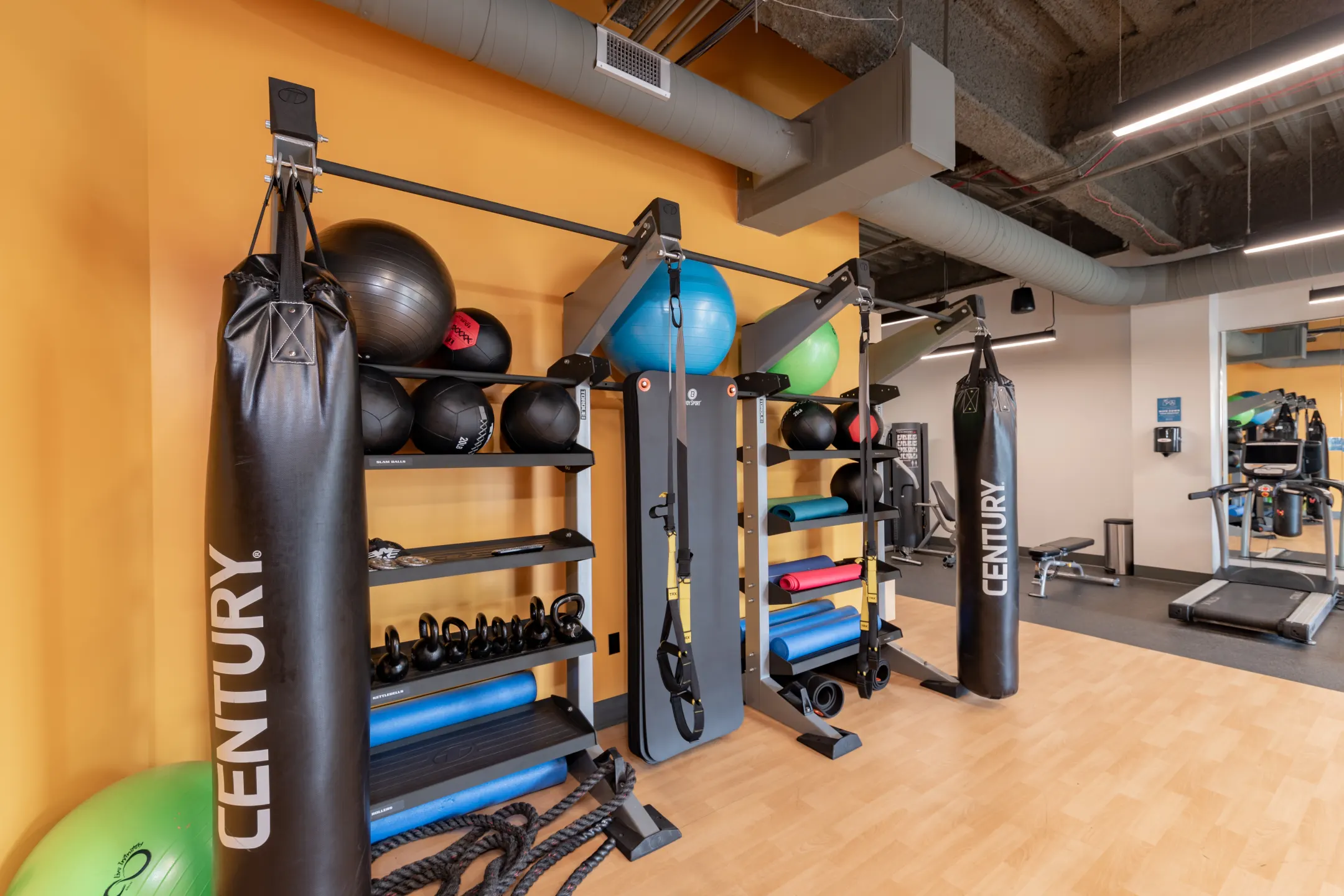 Fitness Weight Room - Crocker Park Living Apartments - Westlake, OH